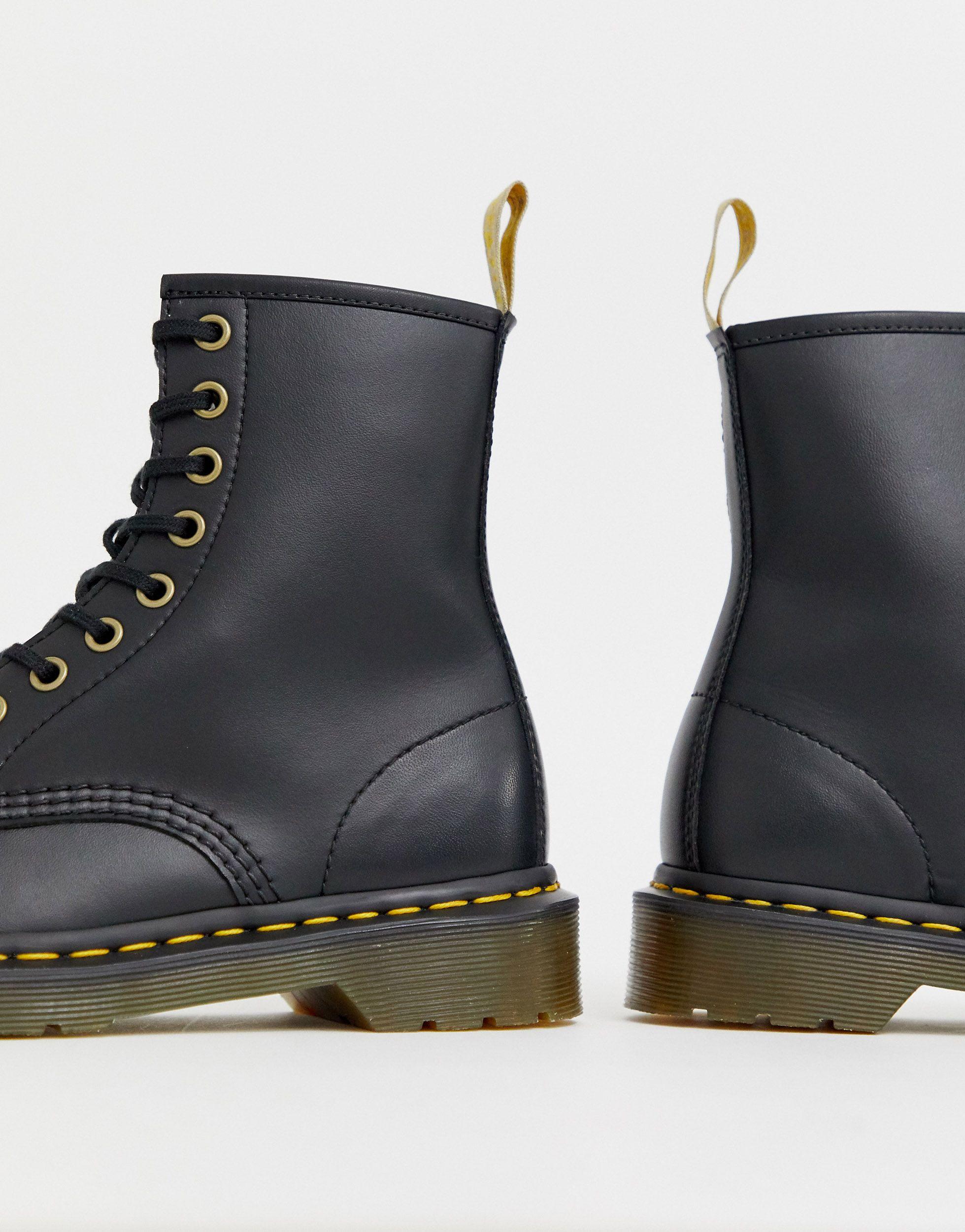 Dr. Martens Leather Vegan 1460 Classic Ankle Boots in Black | Lyst