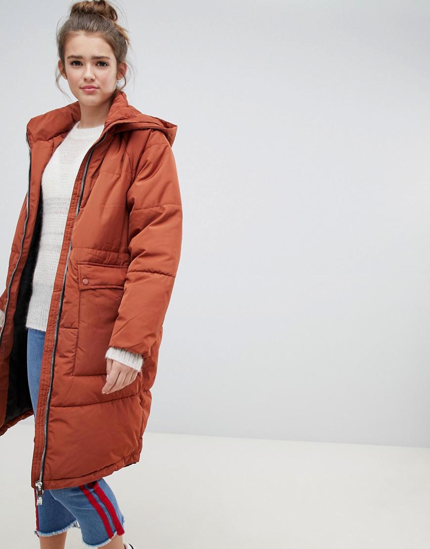 orange longline jacket