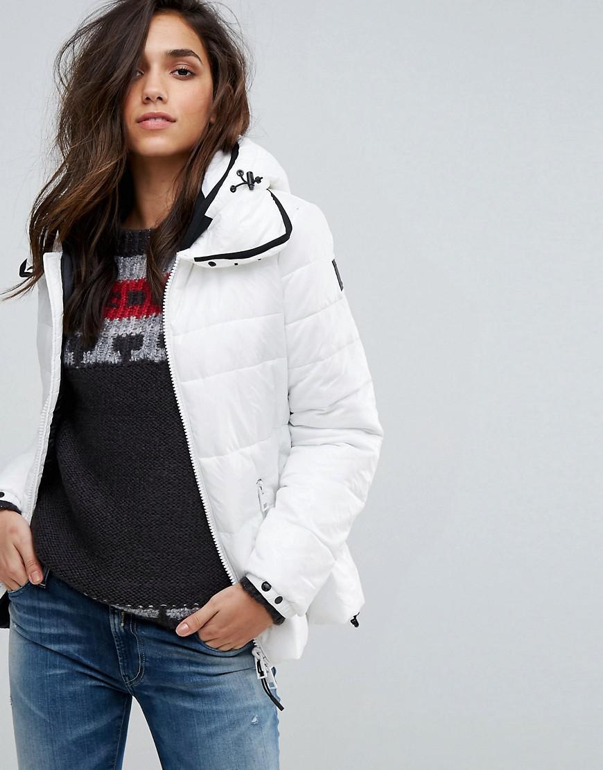 white padded jacket womens