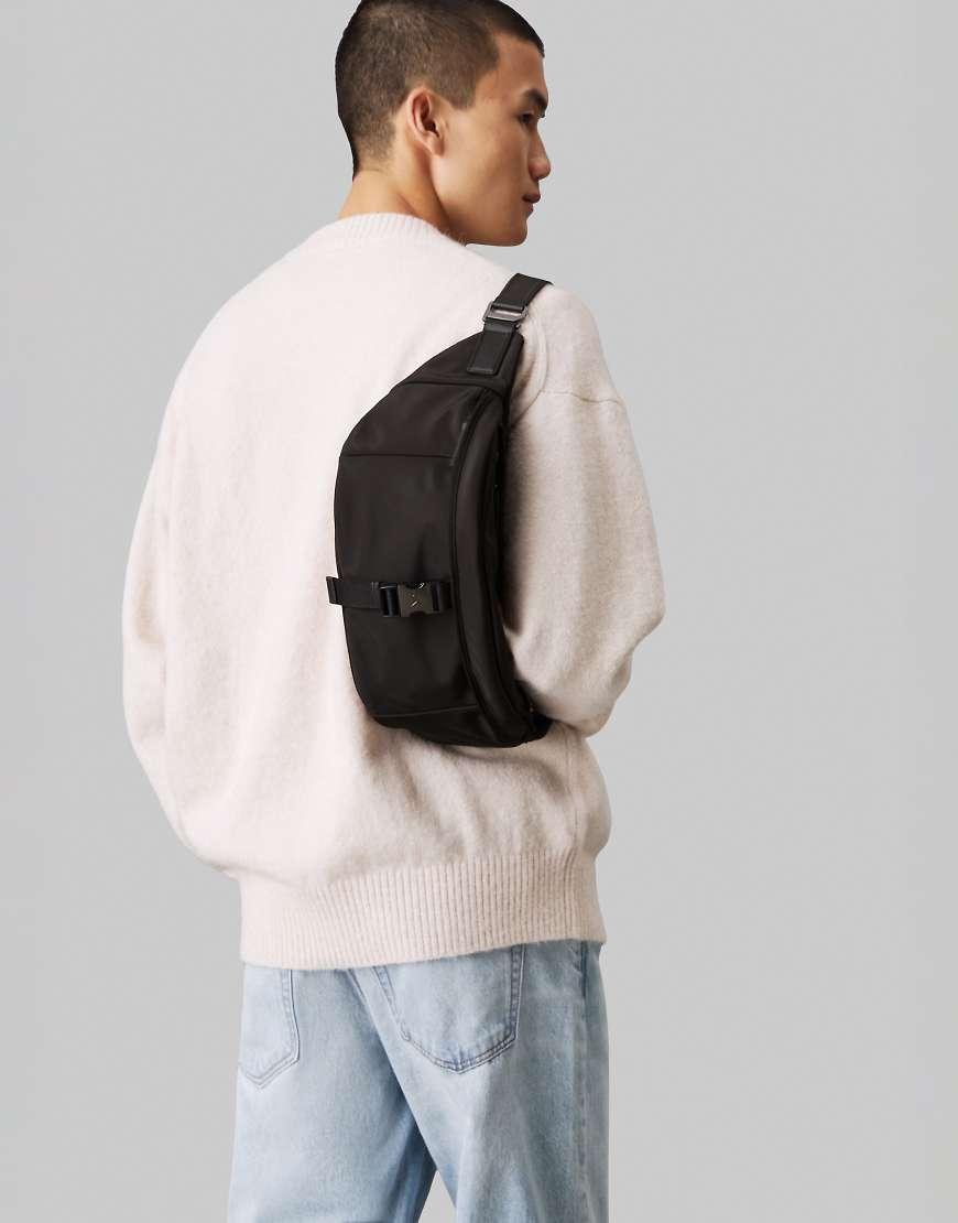 Calvin Klein Speed Clip Flap Waistbag in Black for Men | Lyst UK