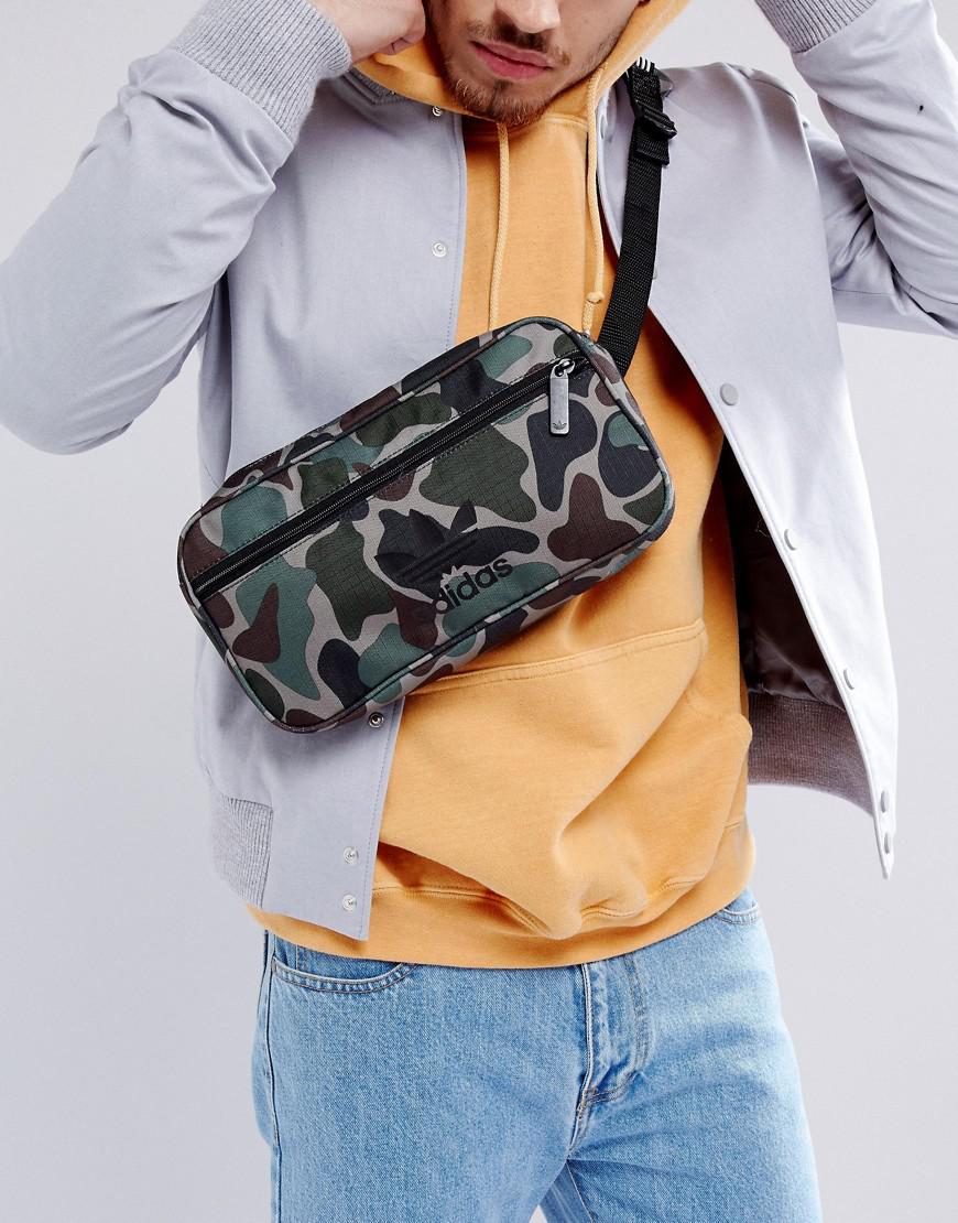 adidas Originals Cross Body Bag In Camo Bq6090 in Green for Men | Lyst