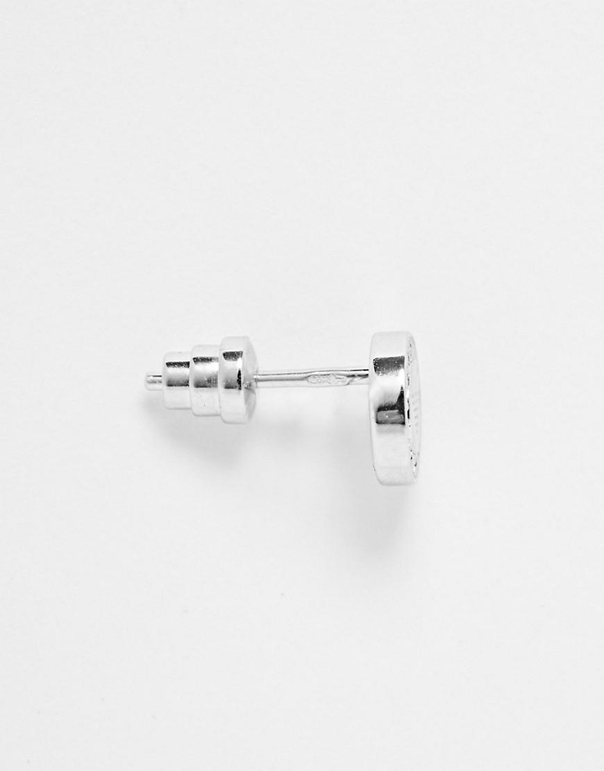 Emporio Armani Eagle Round Stud Earrings in Metallic for Men Lyst