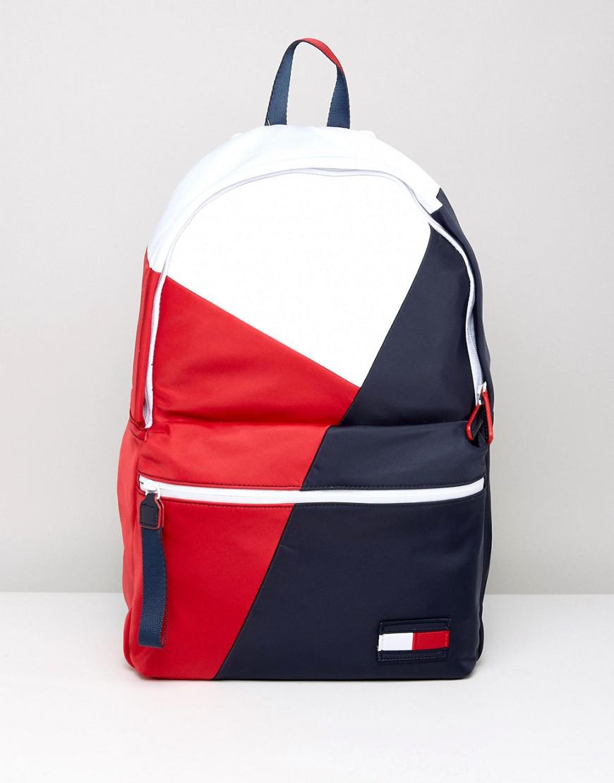 Tommy Hilfiger Canvas Retro Logo Backpack in Blue - Lyst