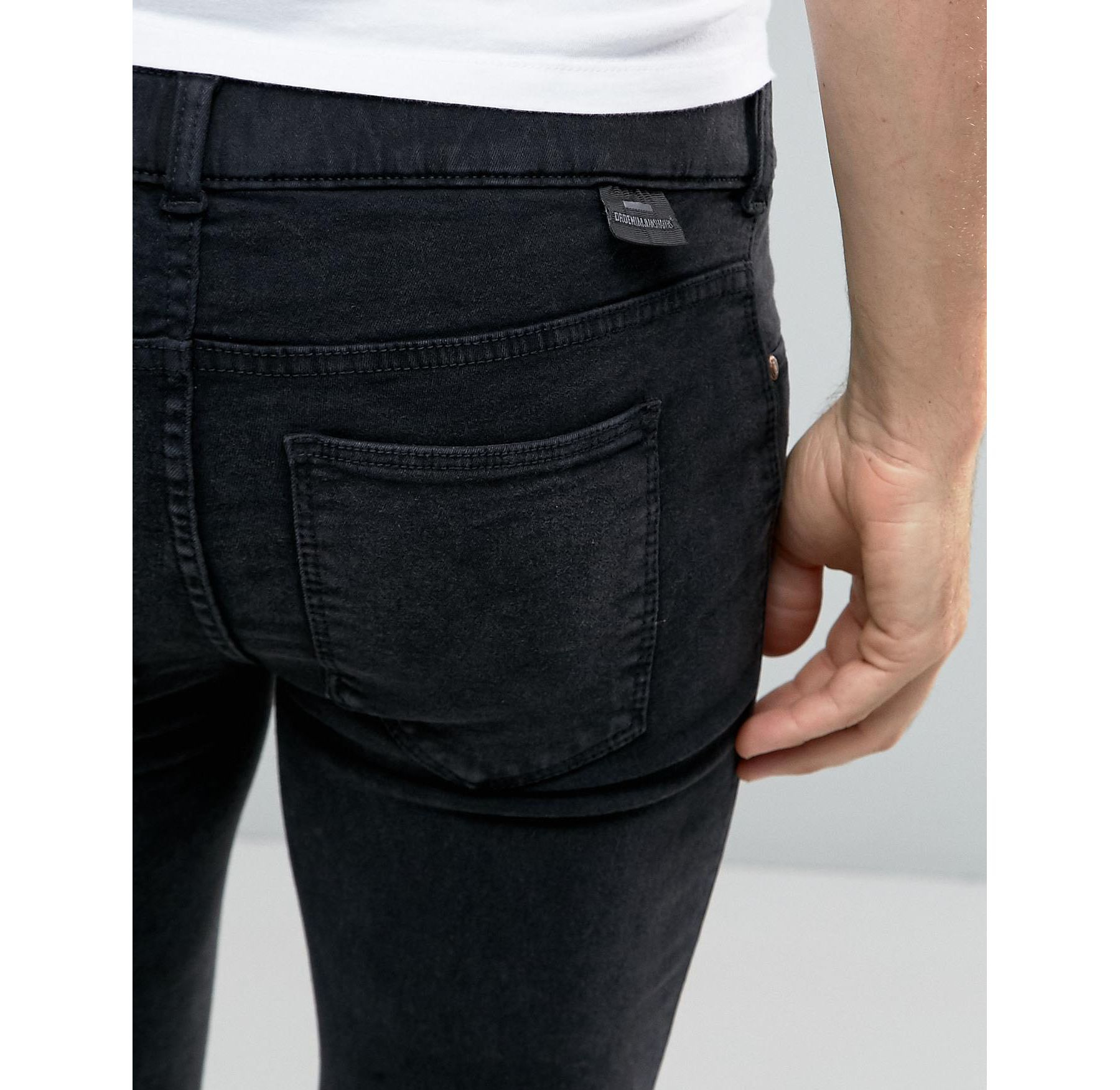 Dr. Denim Dixy Extreme Super Skinny Jeans in Black for Men | Lyst