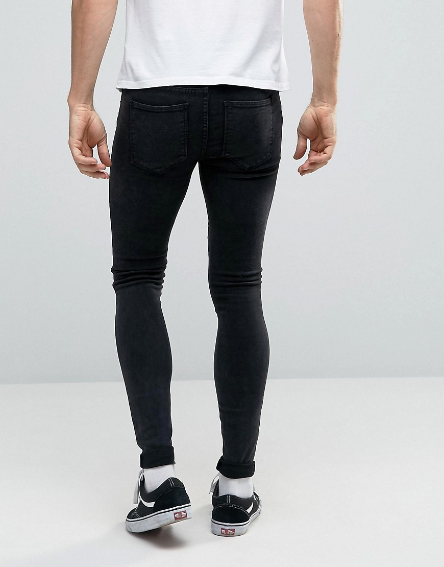 Dr. Denim Denim Dixy Extreme Super Skinny Jeans in Black for Men - Lyst