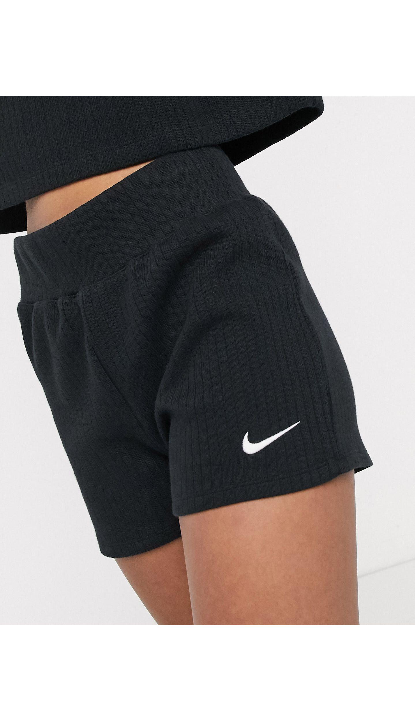 Nike Cotton Premium Ribbed Black Booty 