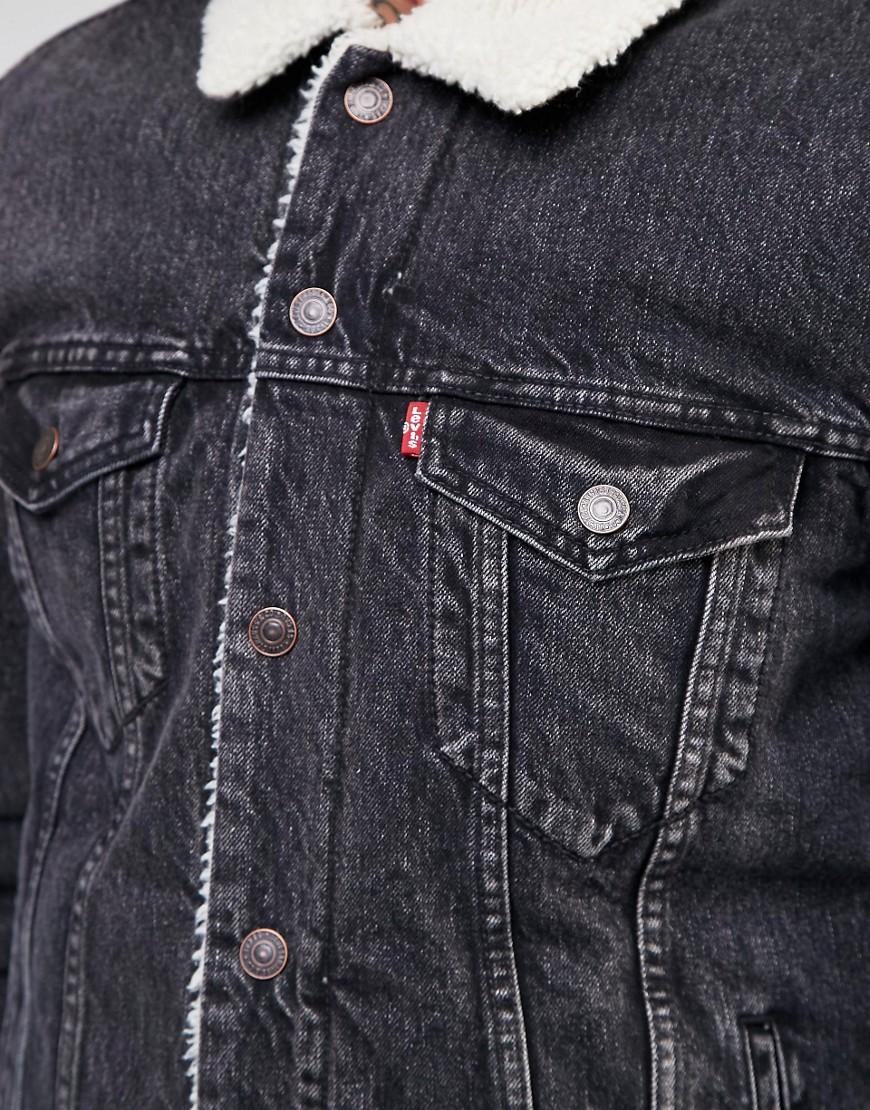 levis denim borg jacket