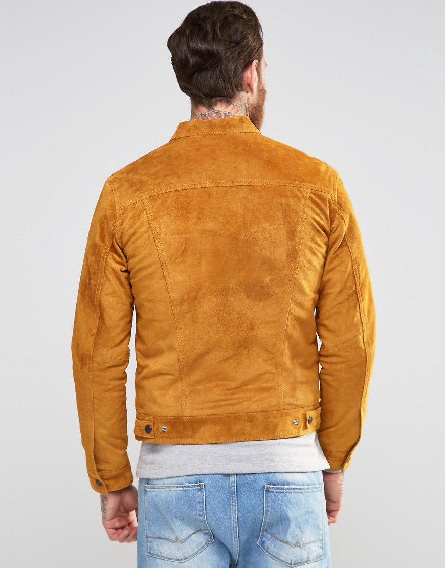 Levi's Levi's Type 3 Suede Jacket Borg Lined in Brown for Men - Lyst