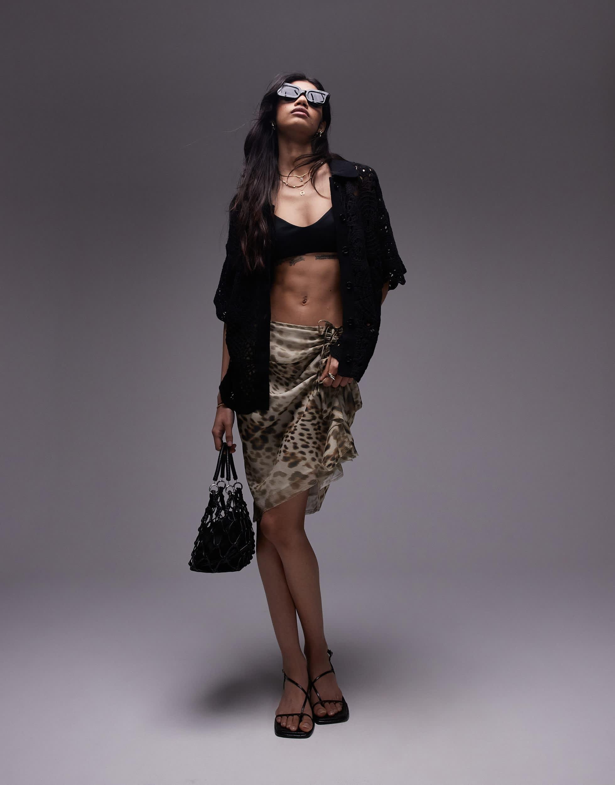 90s sheer skirt sales