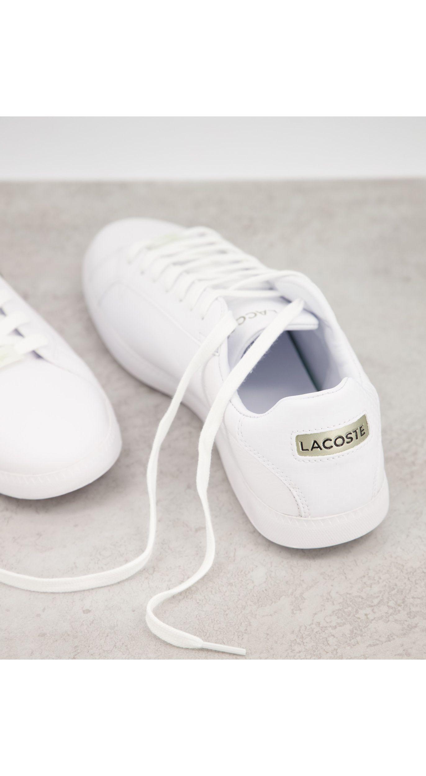 mekanisk Sweeten miste dig selv Lacoste Graduate Trainers With Gold Croc in White for Men | Lyst