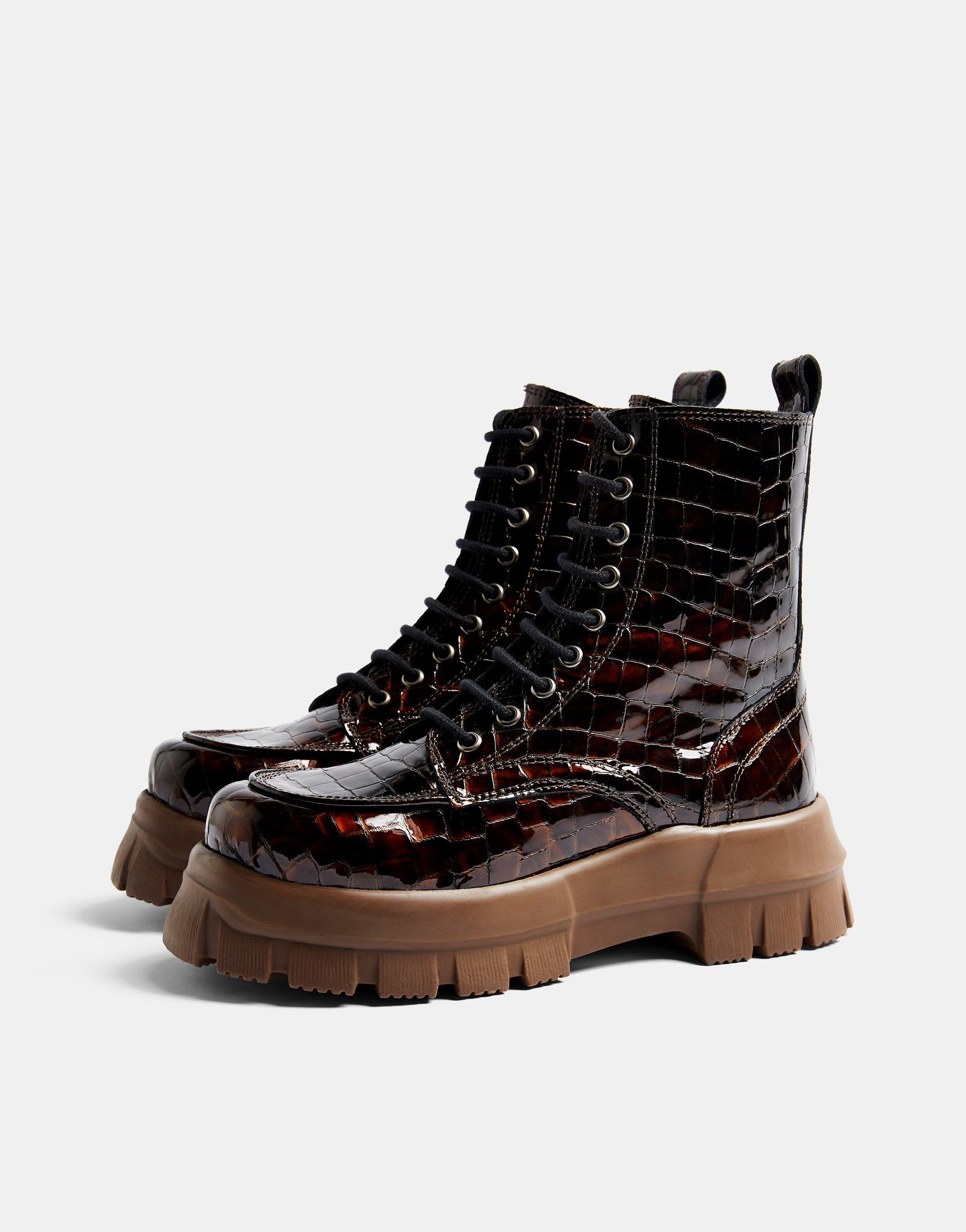 topshop ava platform combat boot