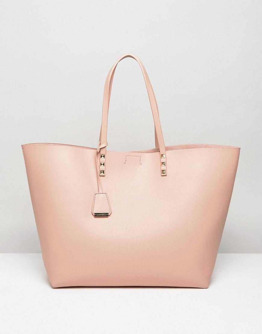 blush pink tote bag