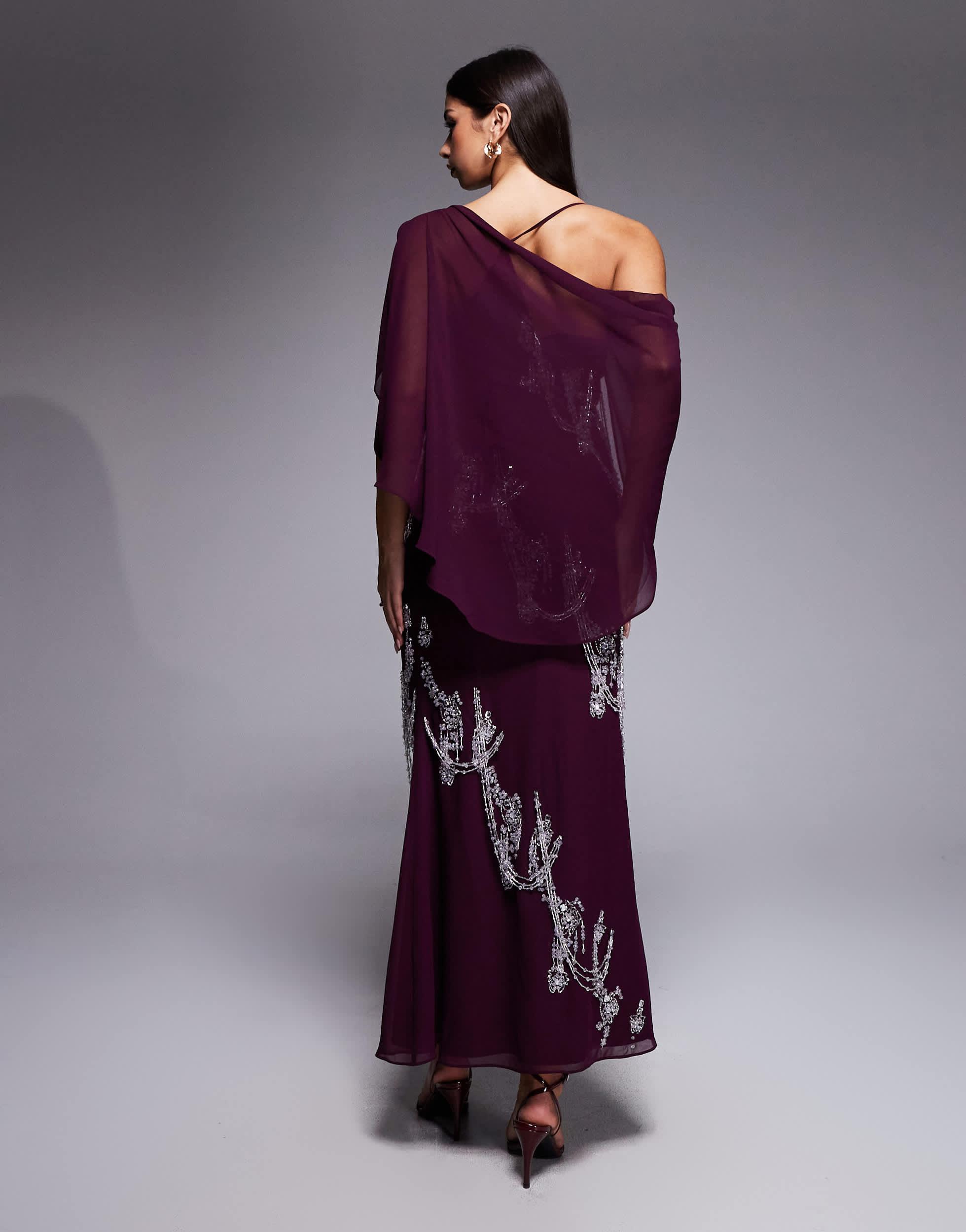asos purple fringe dress ASOS DESIGN satin halterneck mini dress with fringe hem in purple