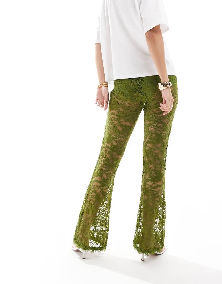 never fully dressed lace trousers Never Fully Dressed + Olive Lace Diva Trousers