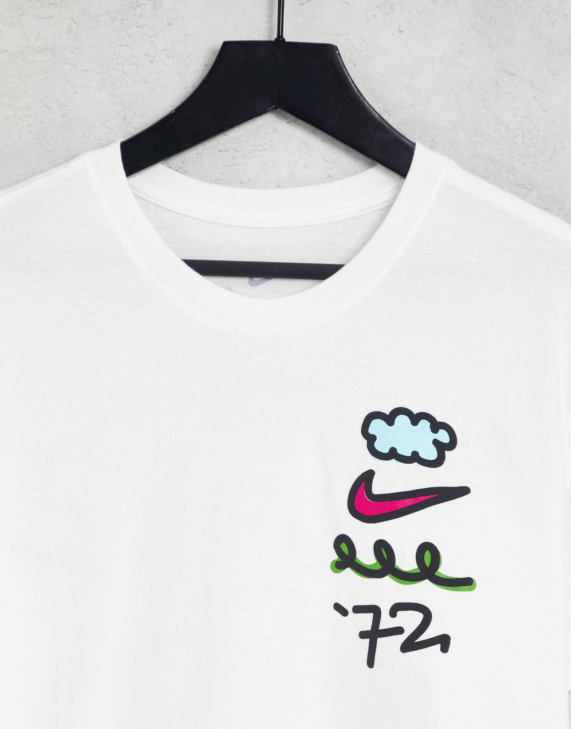 Nike Doodleglyph Graphic T-shirt in White for Men Lyst