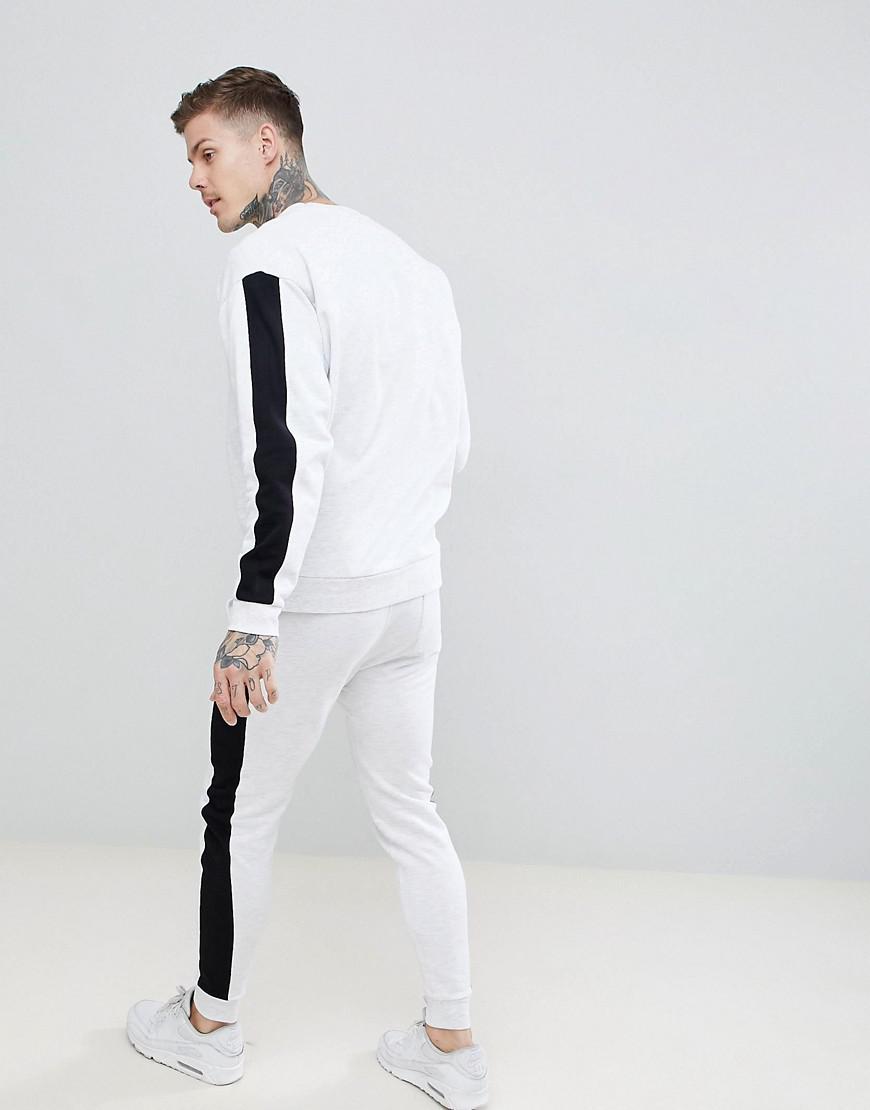 White Tracksuit With Black Stripes Jack Frost