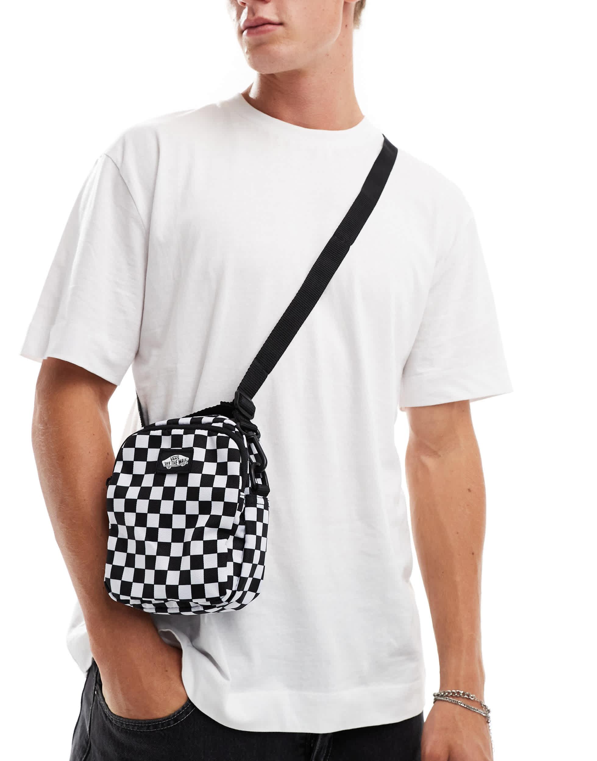 Vans Go Getter Checkerboard Shoulder Bag in White for Men Lyst Australia