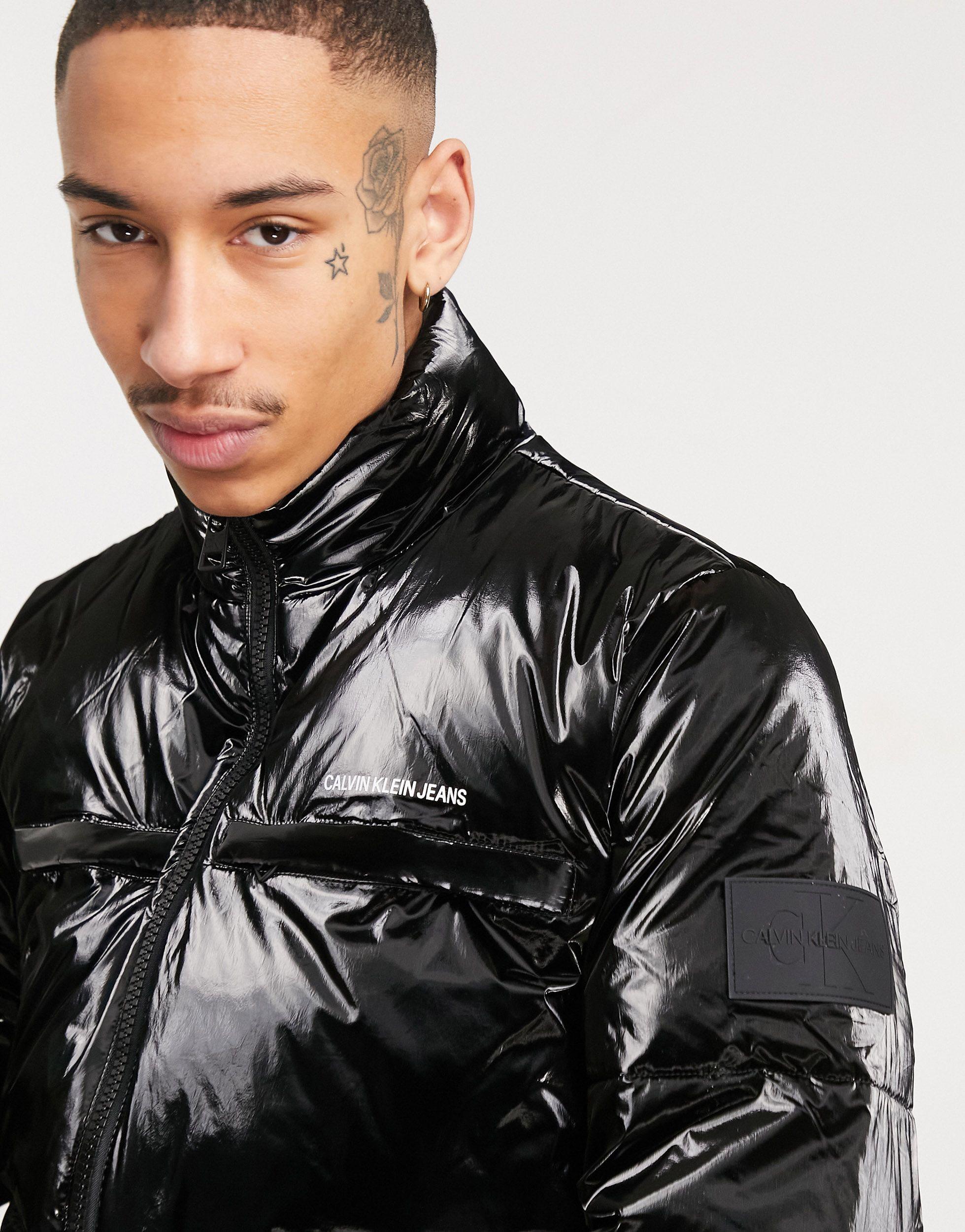 Doudoune ultra brillante Calvin Klein pour homme en coloris Noir | Lyst