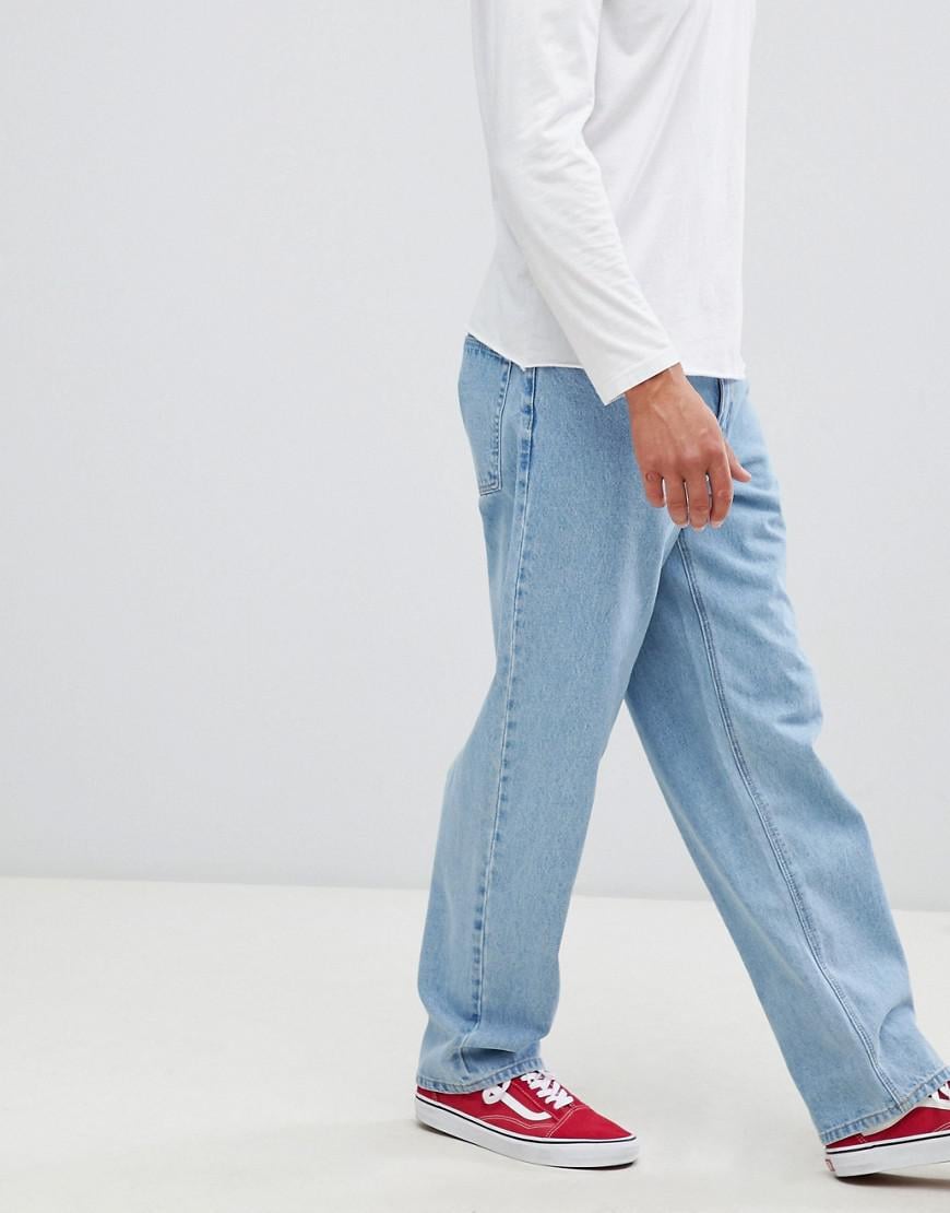 ASOS baggy Jeans In Vintage Light Wash in Blue for Men | Lyst