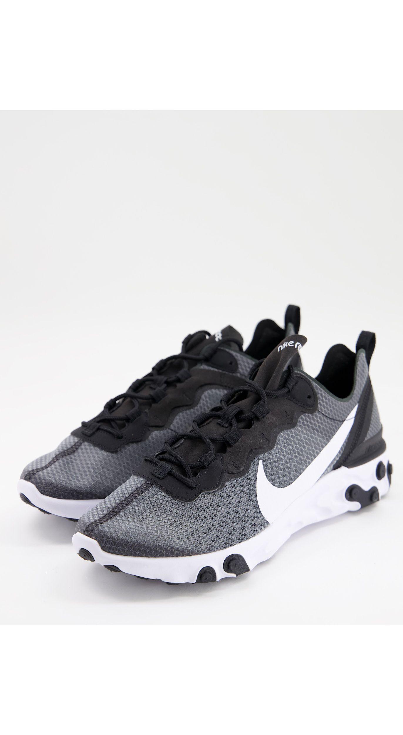 nike react element 55 hombre negras