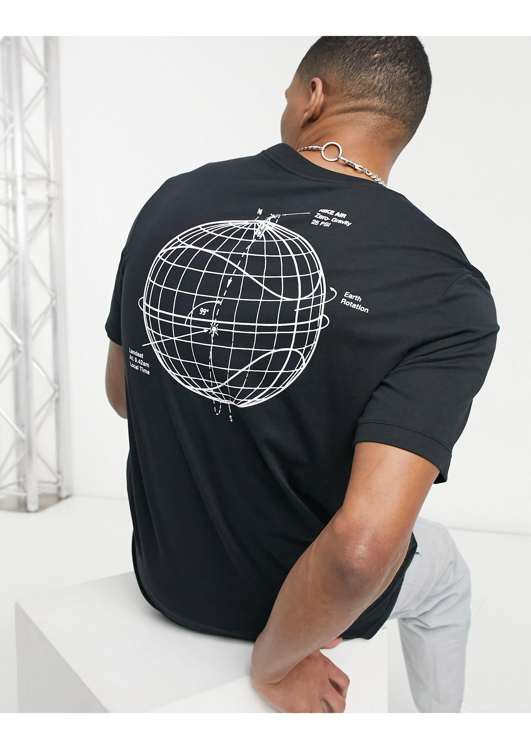 Indígena Temeridad granero Camiseta negra con estampado en la espalda Nike de hombre de color Negro |  Lyst