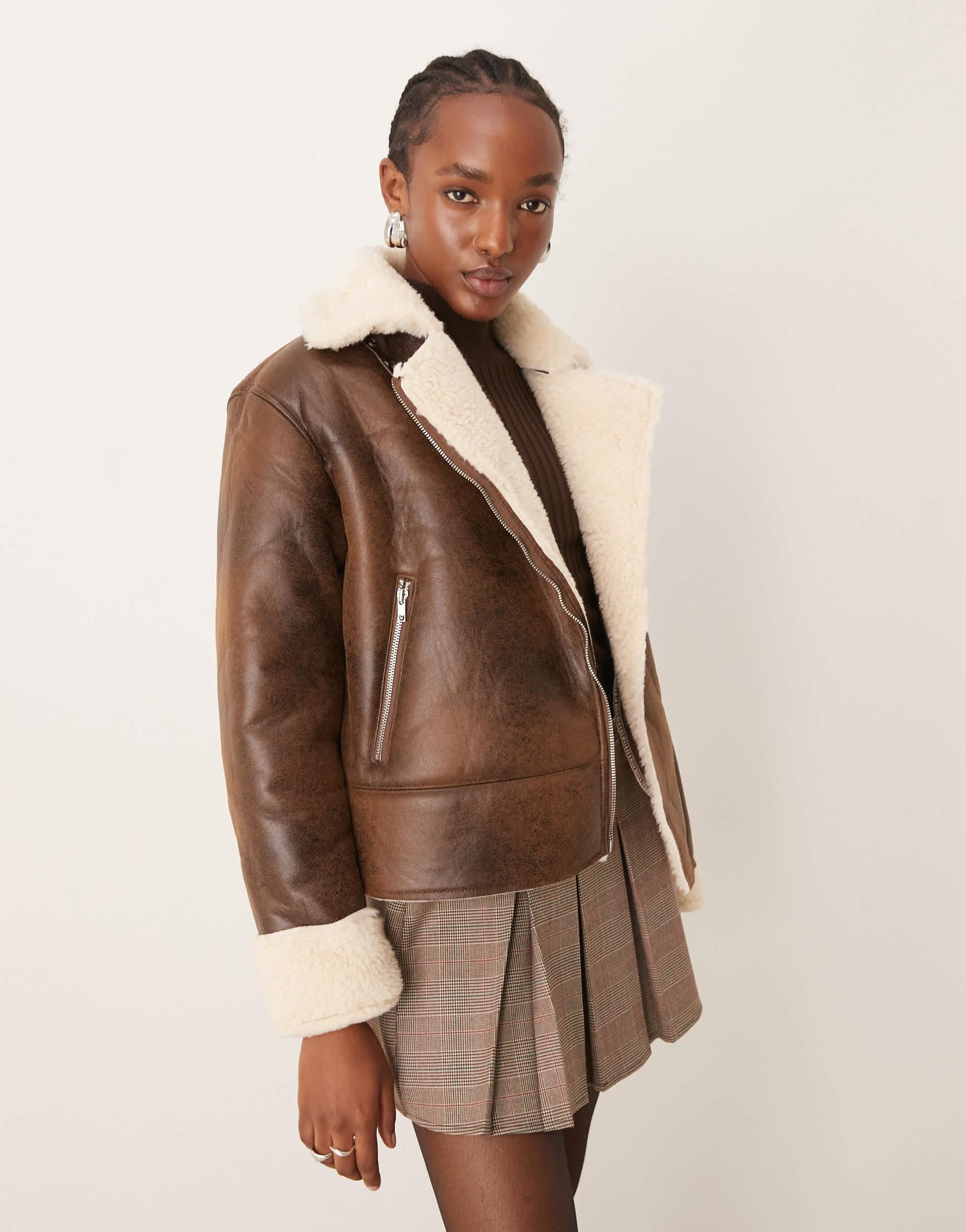 Asos Pimkie Teddy Coat Manteau Hiver Manteau Bouclette Pimkie