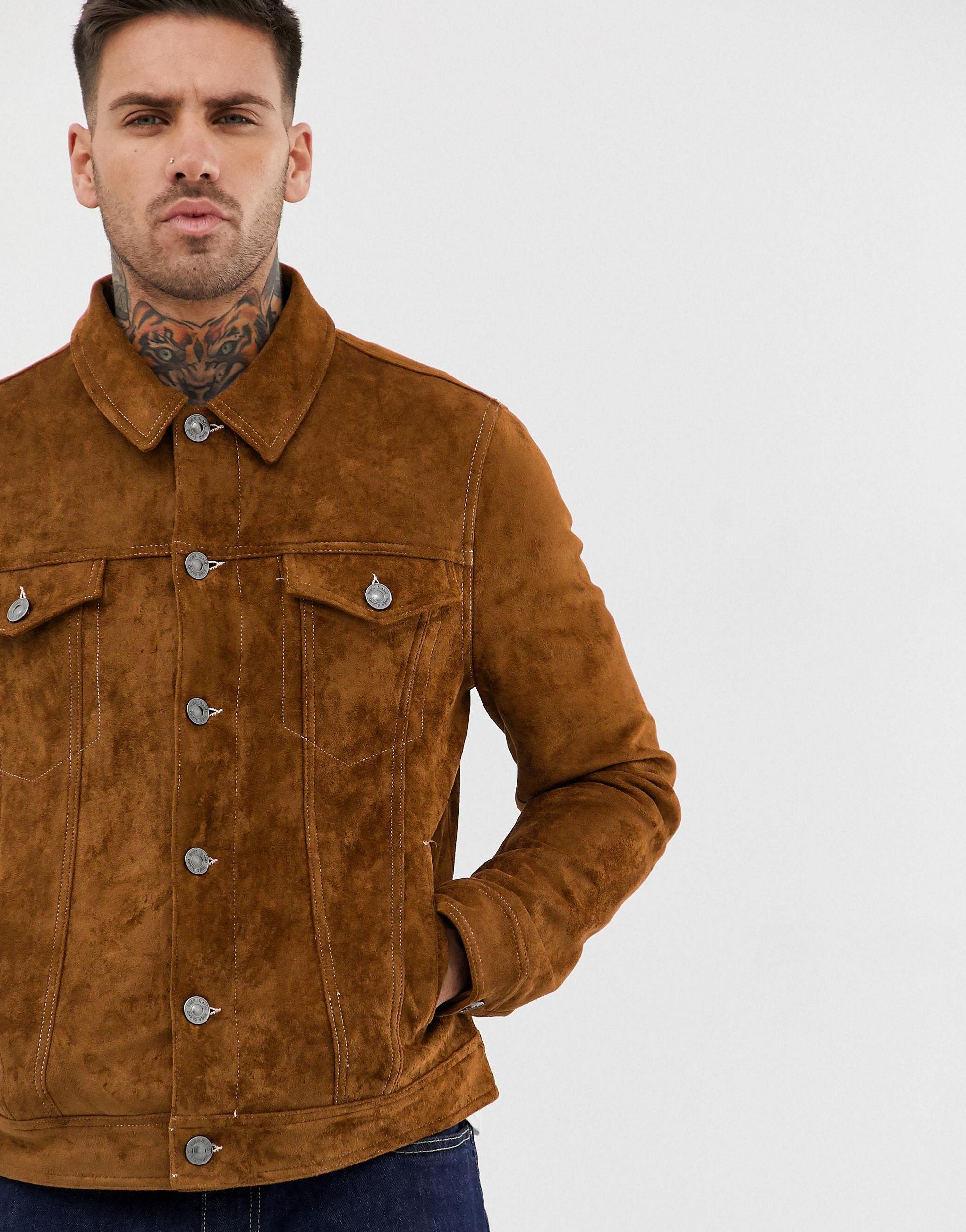 faux suede western jacket