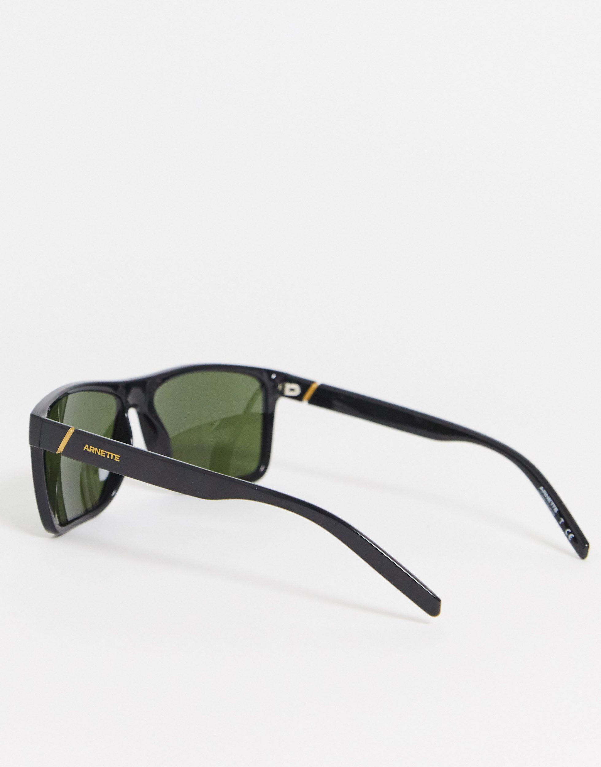 large black square sunglasses
