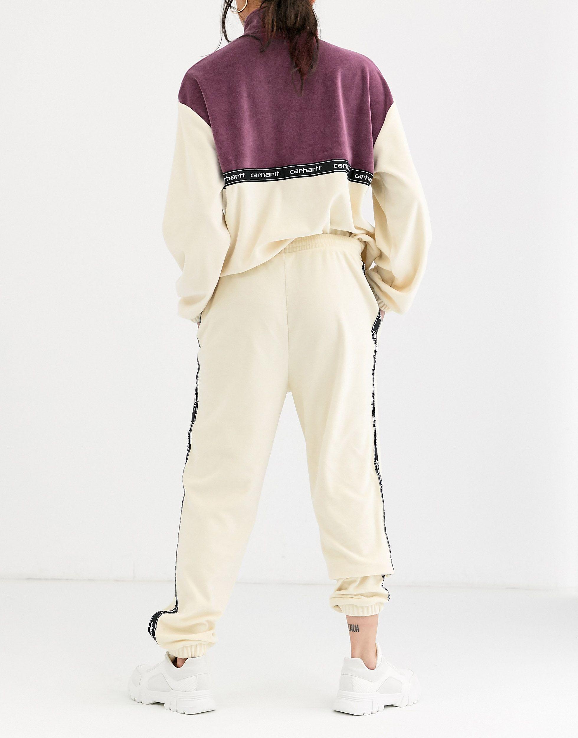 Carhartt WIP Cotton Velour joggers With 