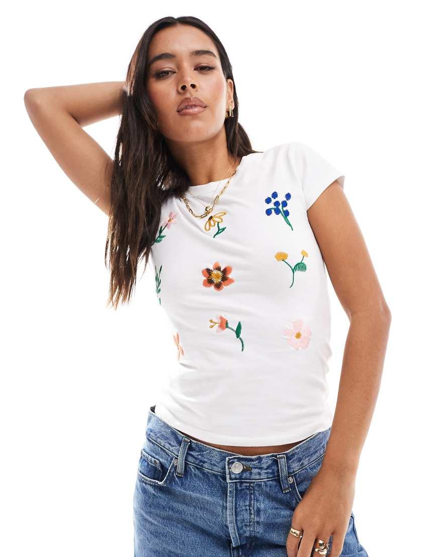 embroidered top asos