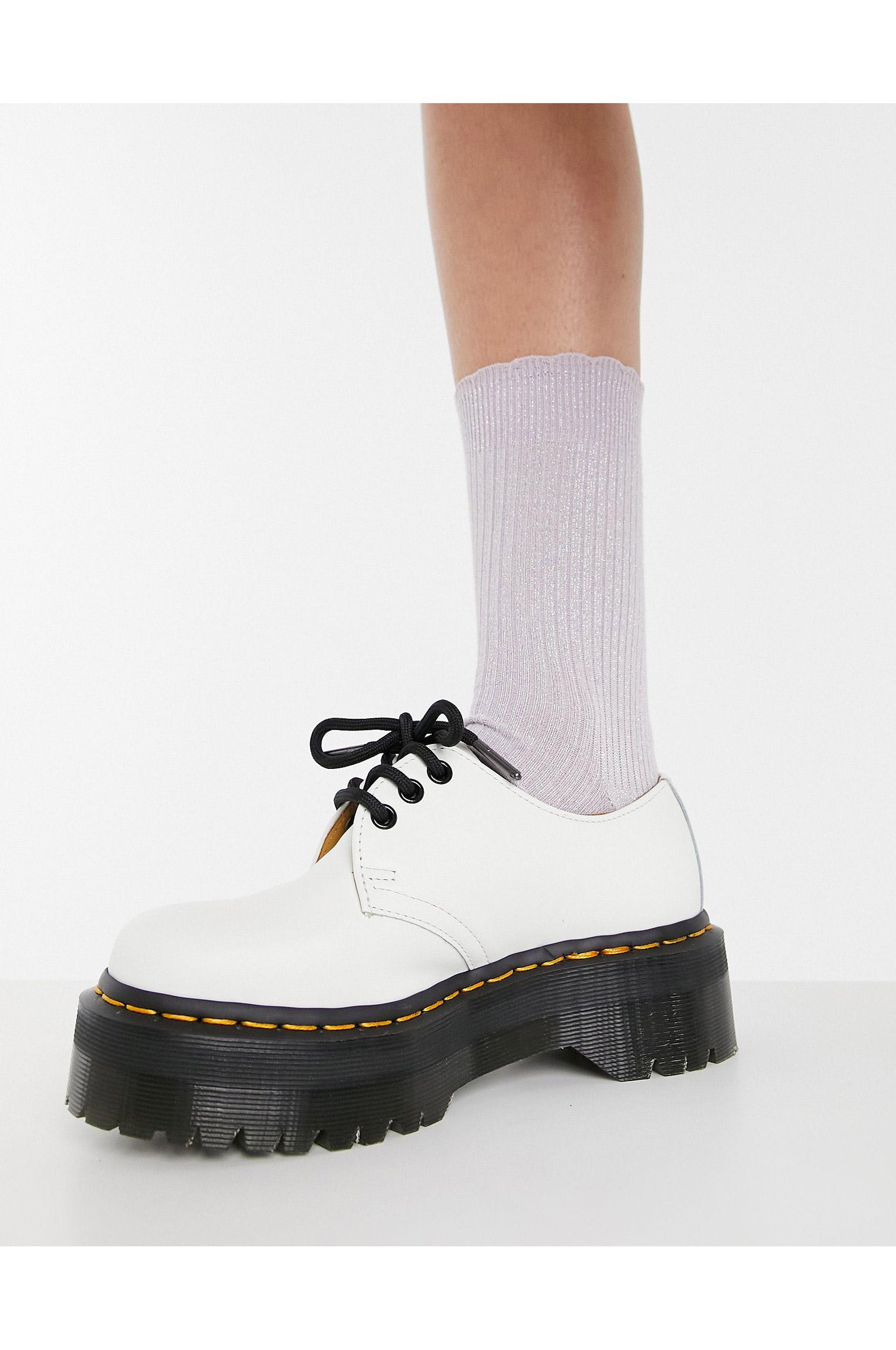 dr martens quad white