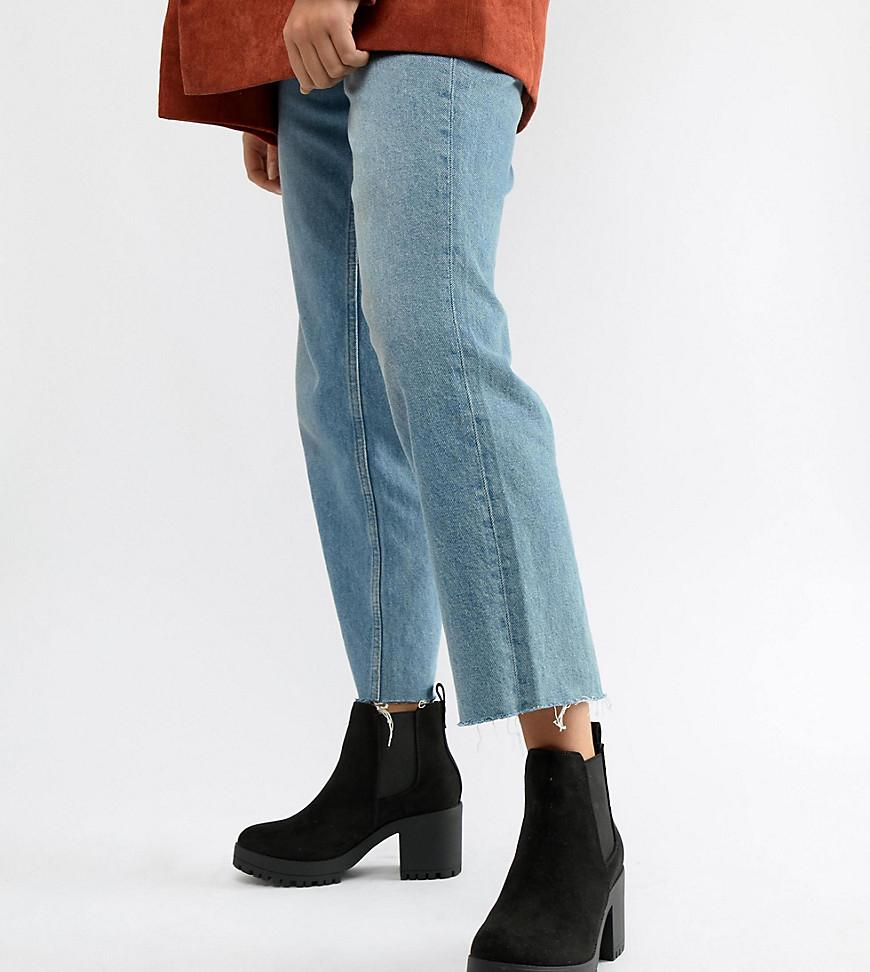 truffle collection chunky heeled chelsea boots