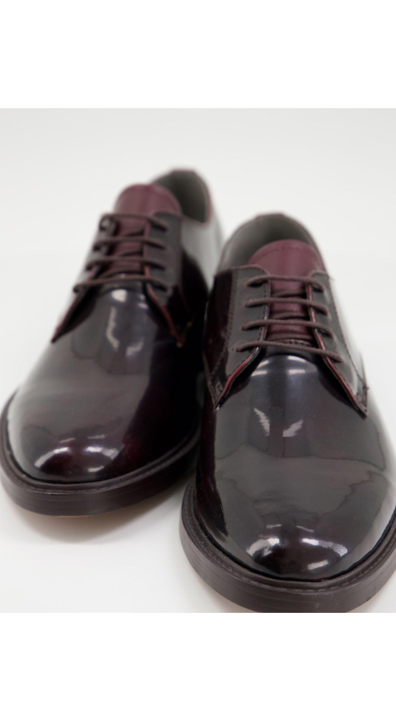 ask media Sada TOPMAN Burgundy Real Leather Tyger Derby Shoes in Red for Men | Lyst