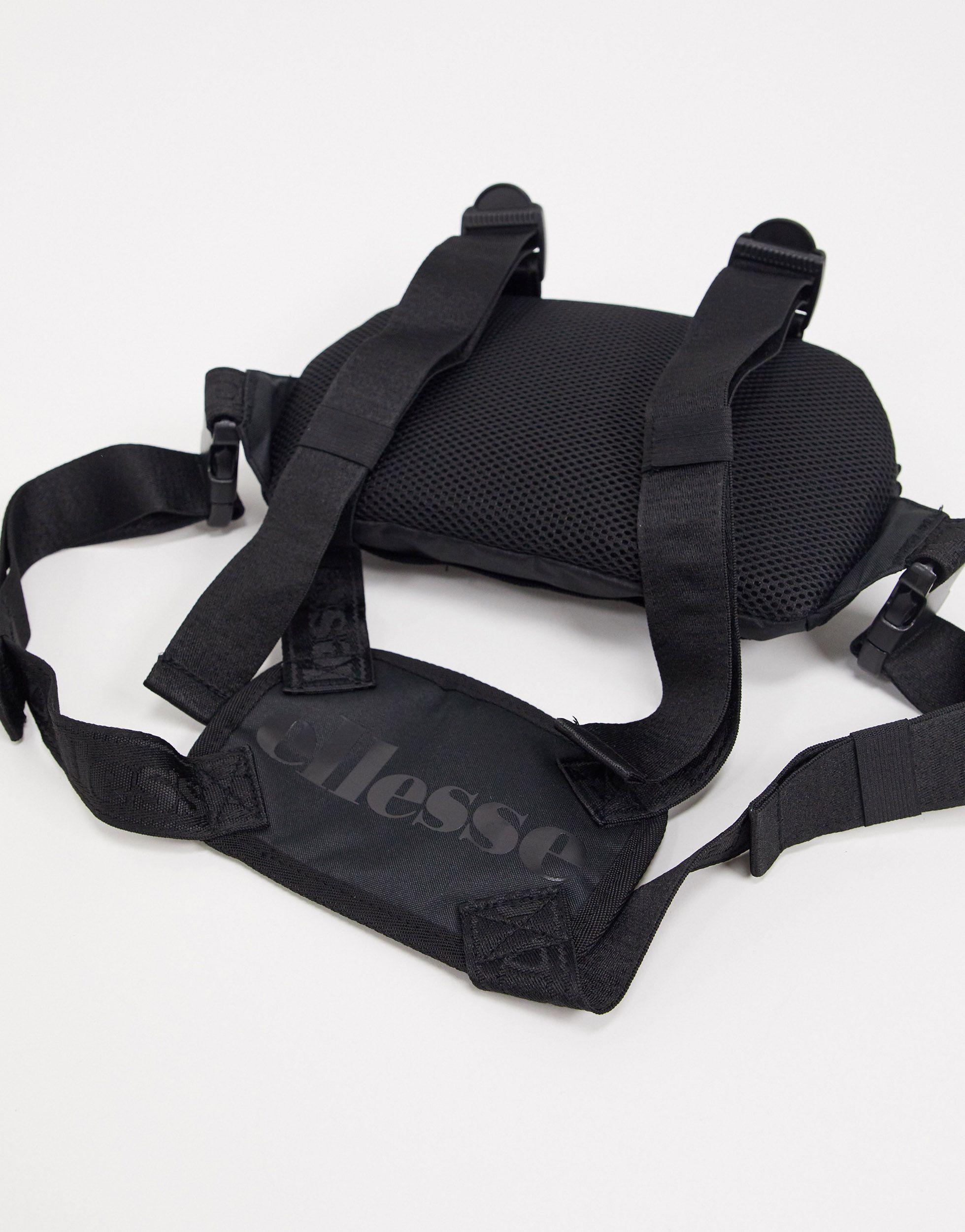 Bolso para el pecho en negro Kitora Ellesse de hombre de color
