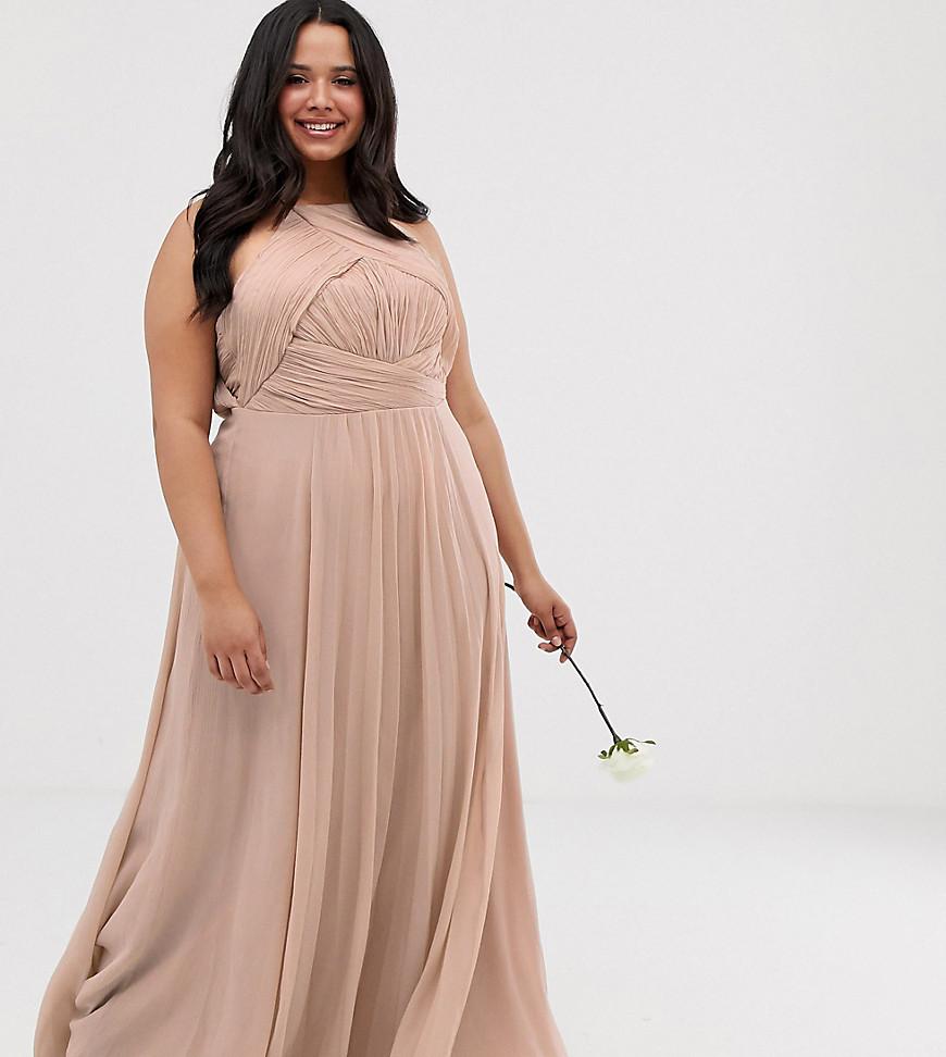 ASOS Asos Design Curve Bridesmaid Pinny Maxi Dress With