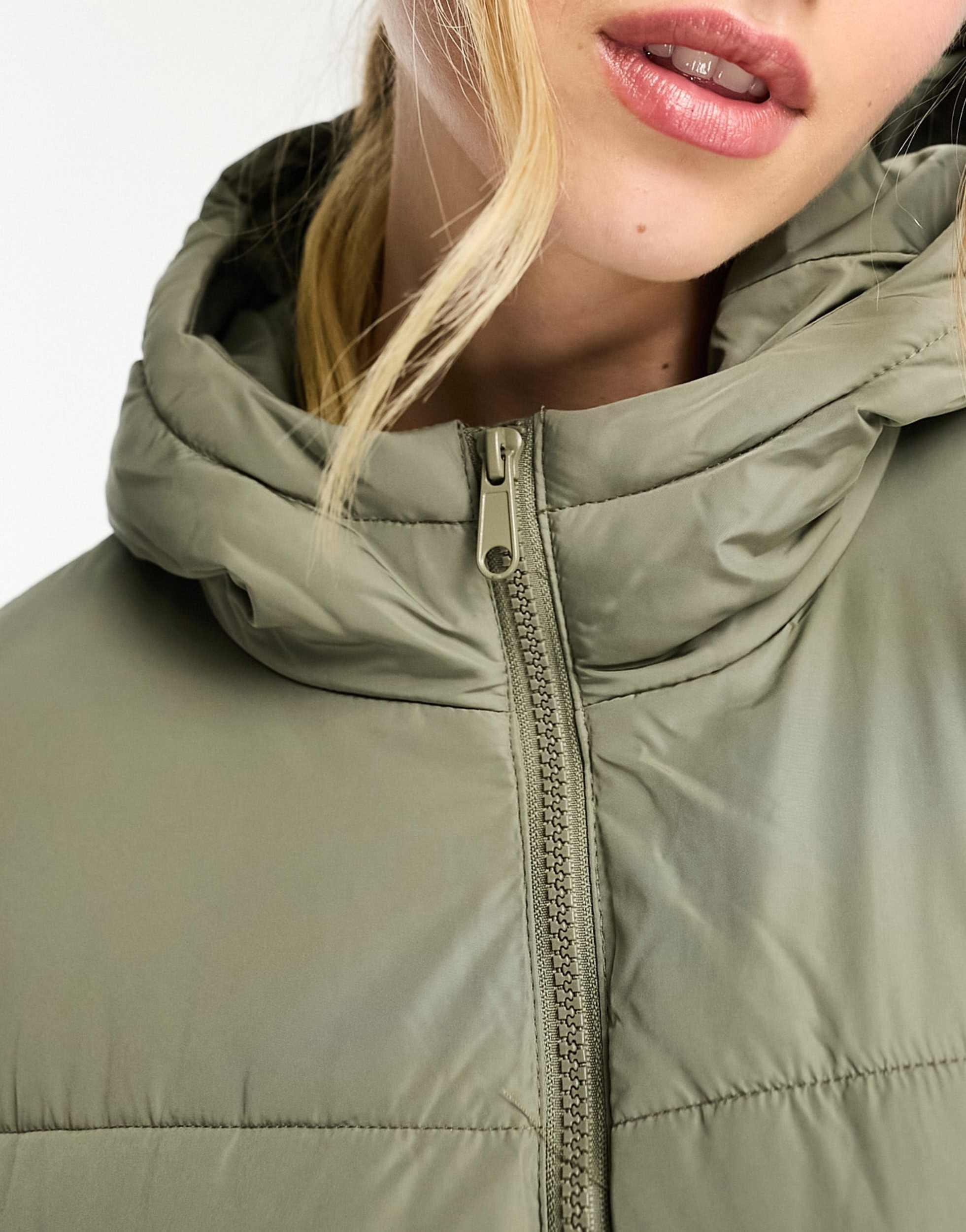 Jdy high neck padded long jacket best sale