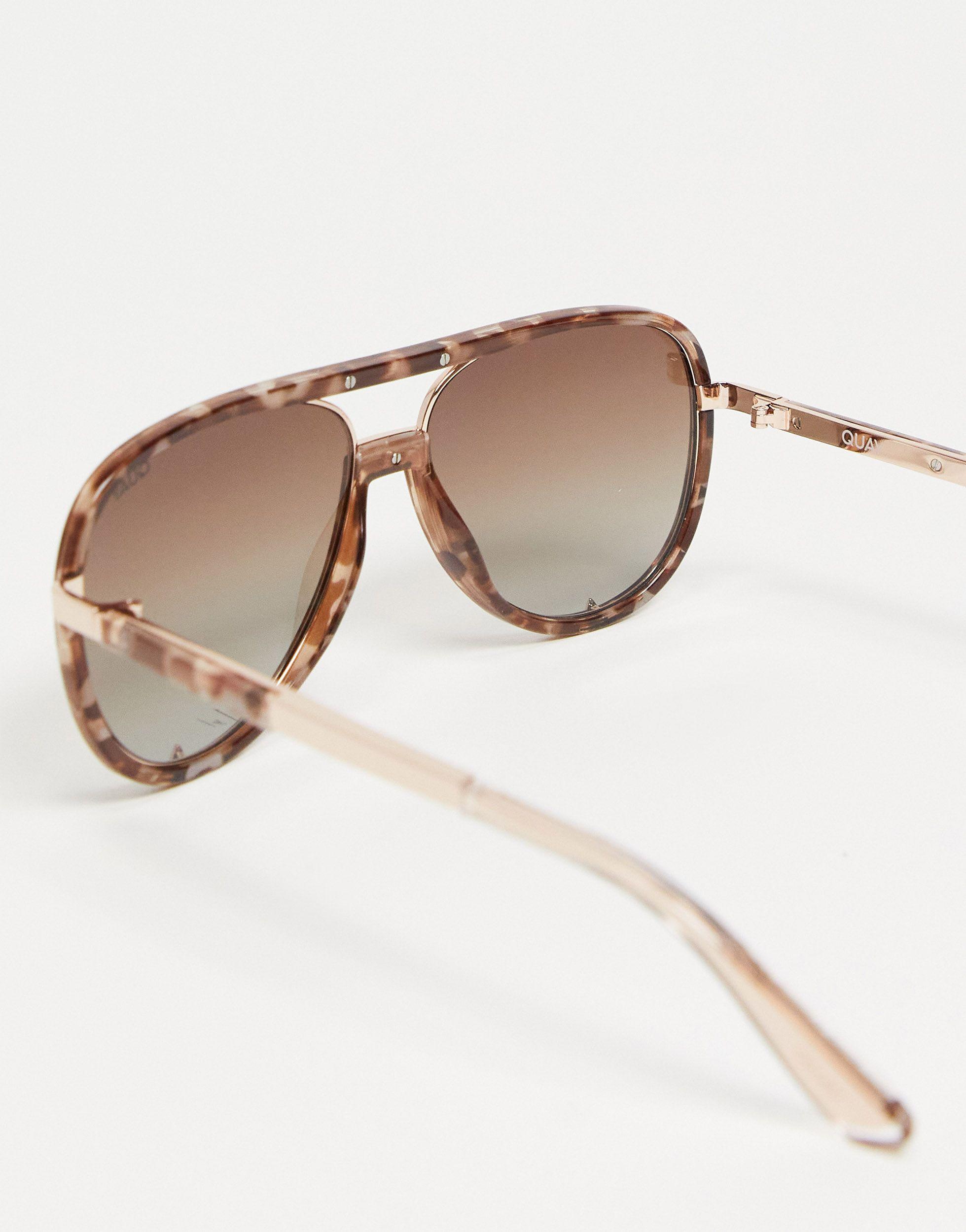 Quay Australia x Saweetie High Profile Polarized Aviator Sunglasses