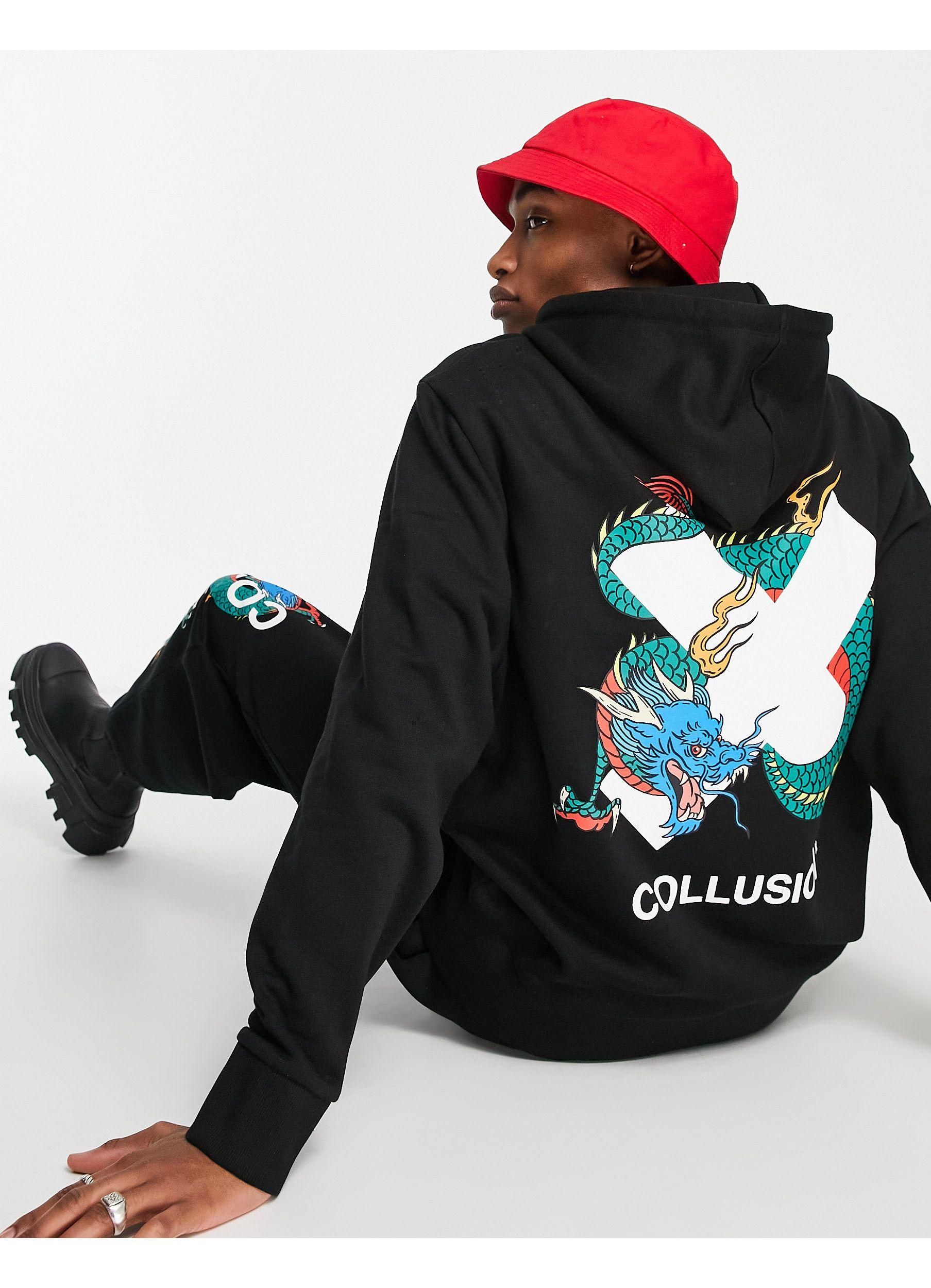 Collusion black hoodie sales