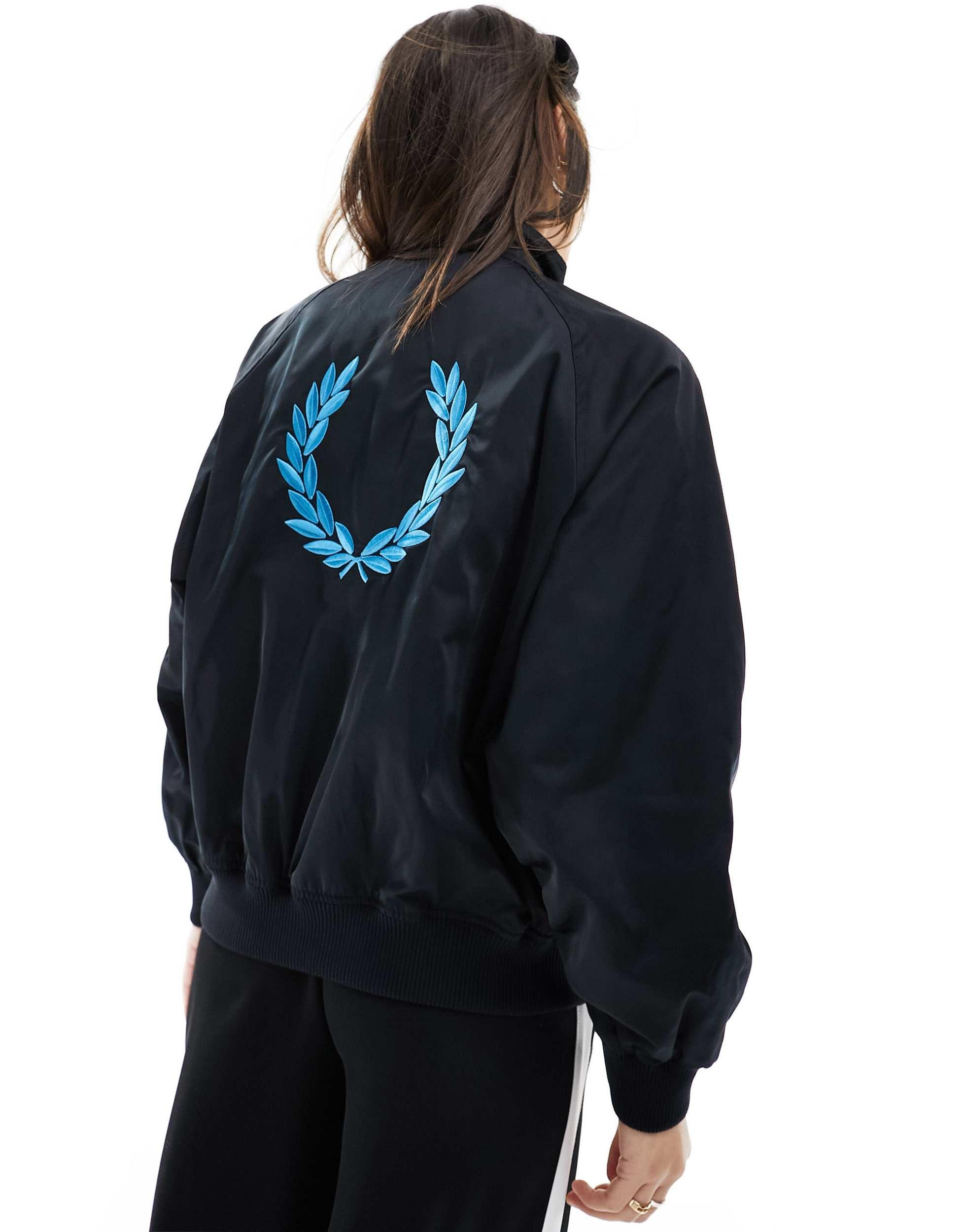 Veste Bomber Matelassée Fred Perry - Taille S/M 36 - Noir - Neuf Avec étiquettes