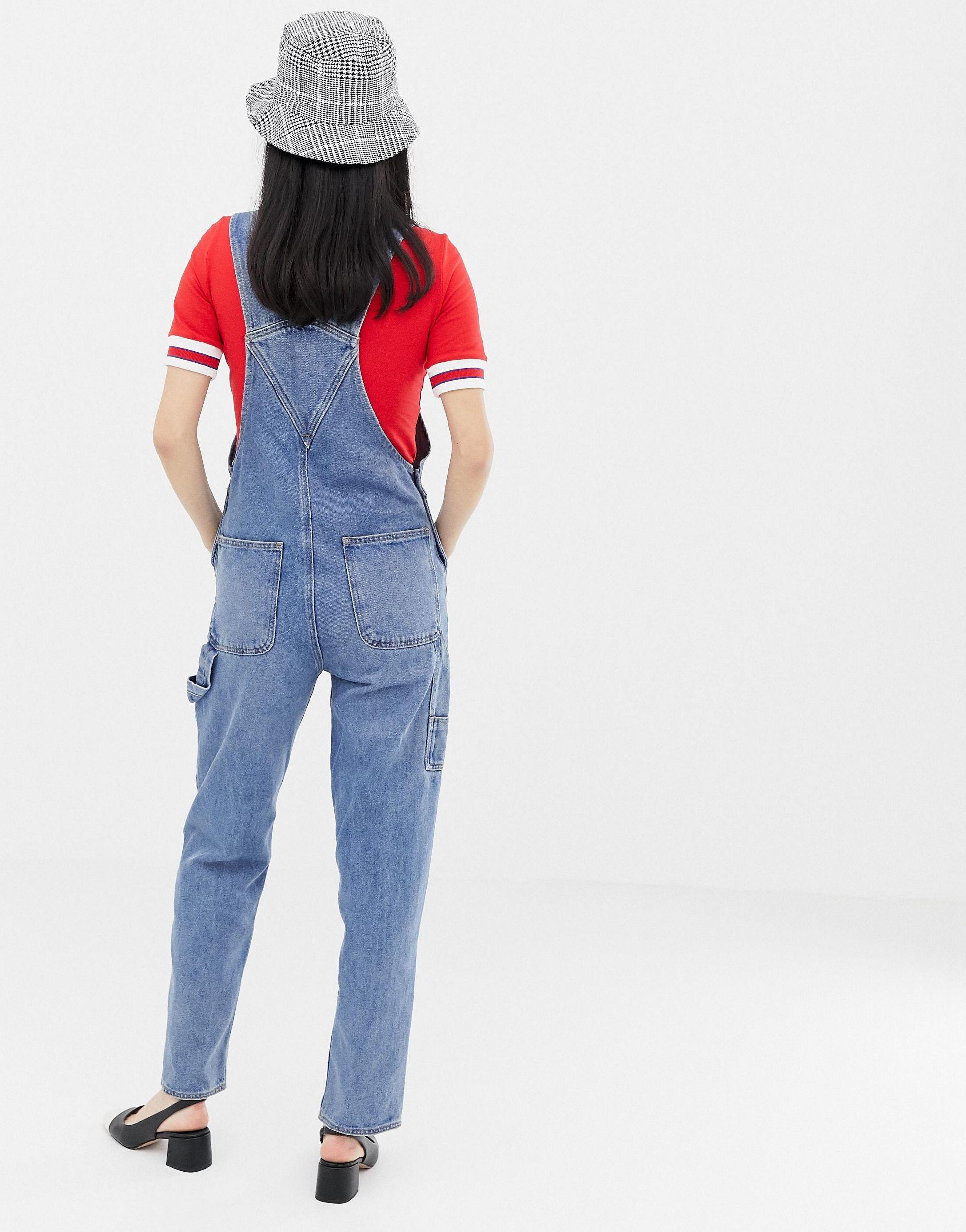 Monki denim jumpsuit sale