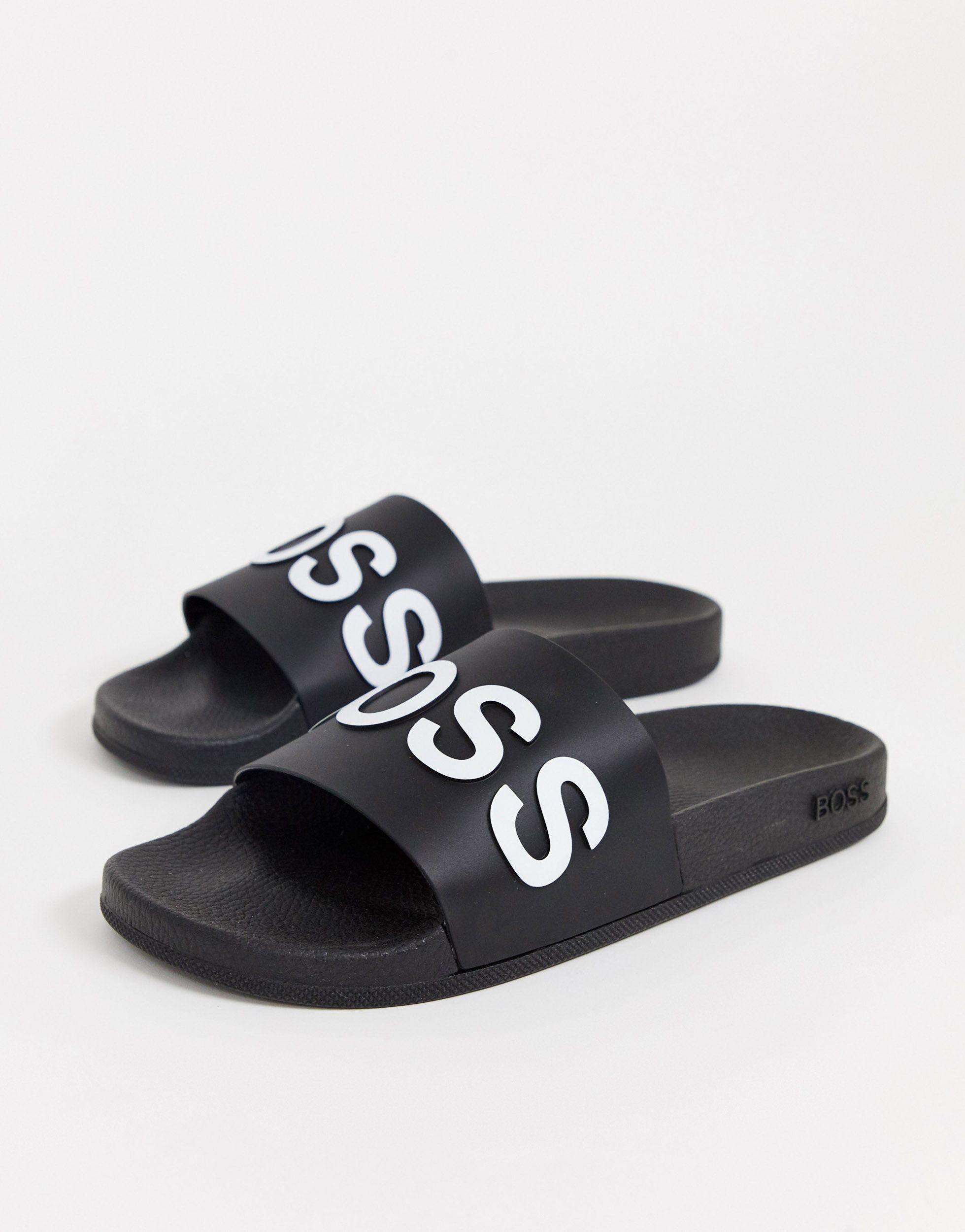 boss logo pool sliders