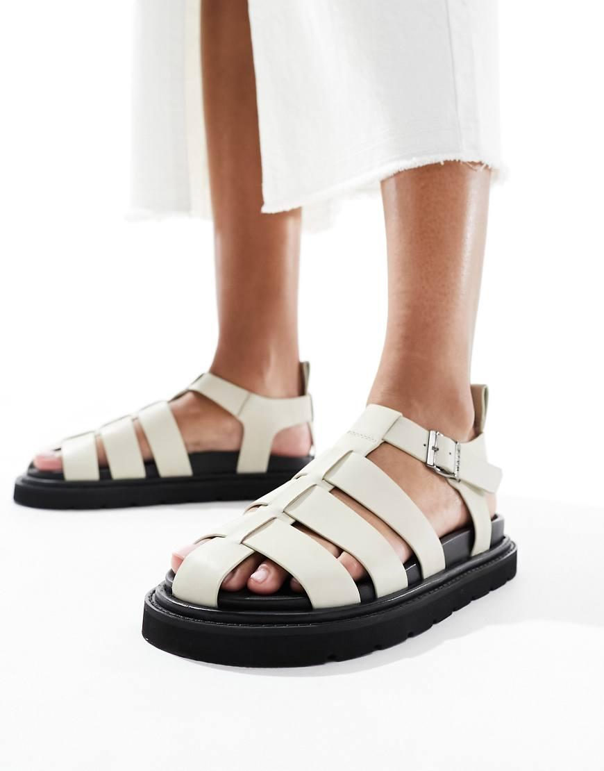 Walk London Budapest Fisherman Sandal in White Lyst UK