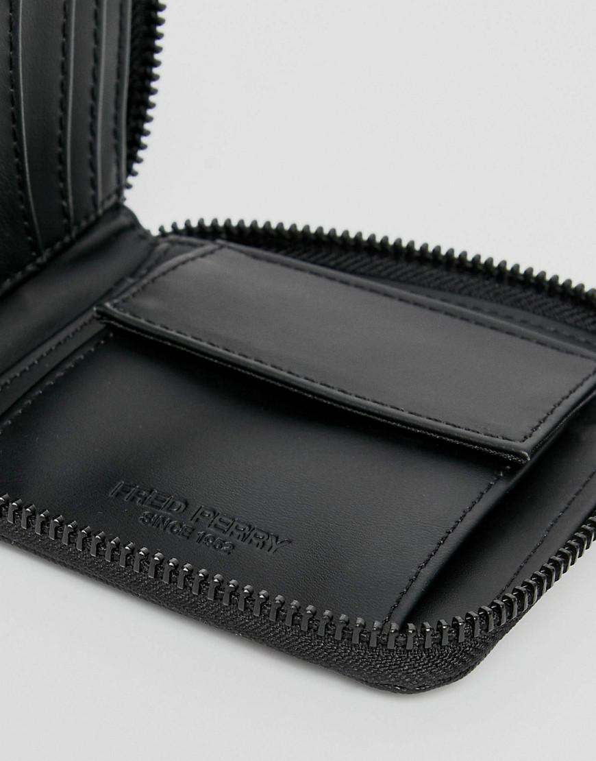 saffiano zip around wallet