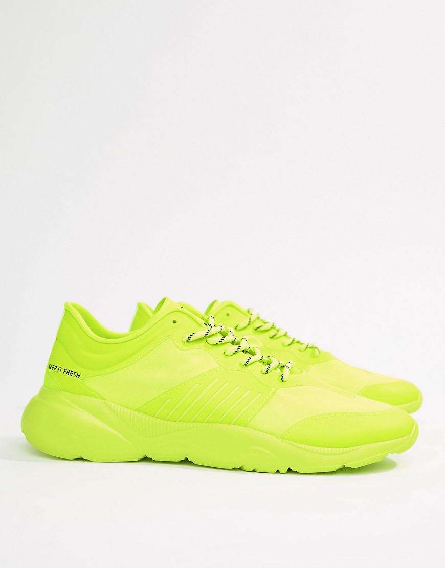 Bershka Sneakers In Neon Yellow in Green for Men | Lyst