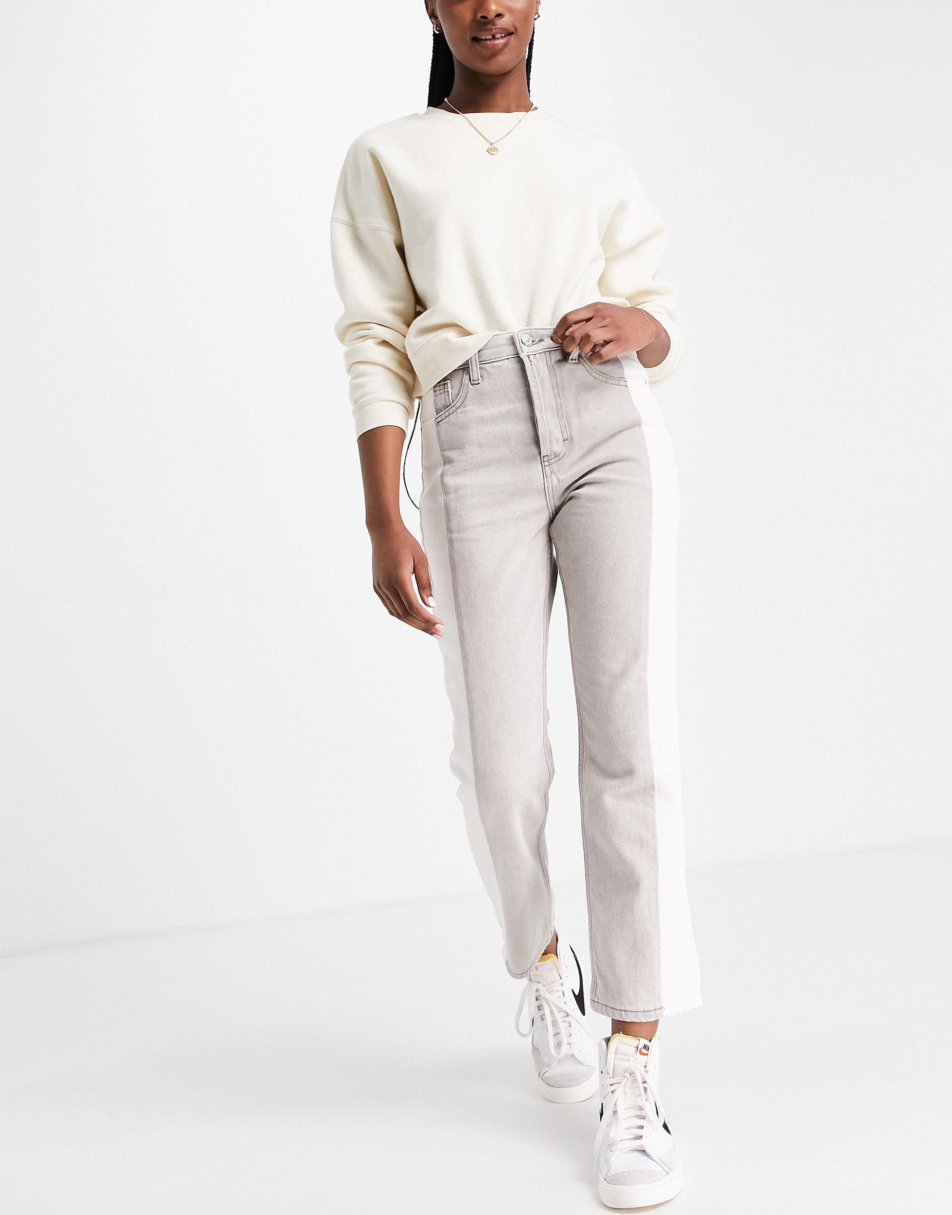 TOPSHOP Denim Editor Jeans in White 