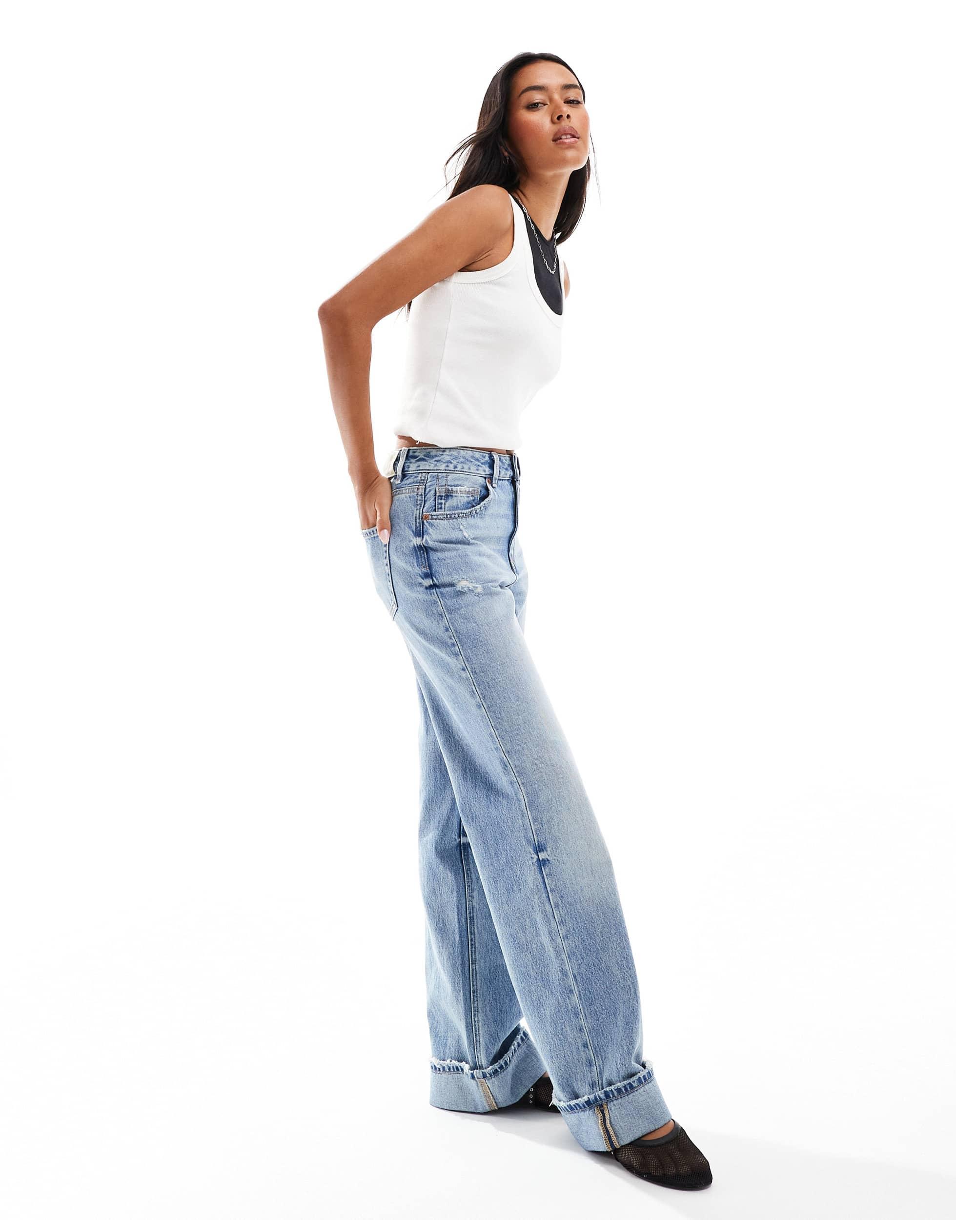 Jean D74 Jean Fendu Stradivarius Jeans Stradivarius Femme à Partir