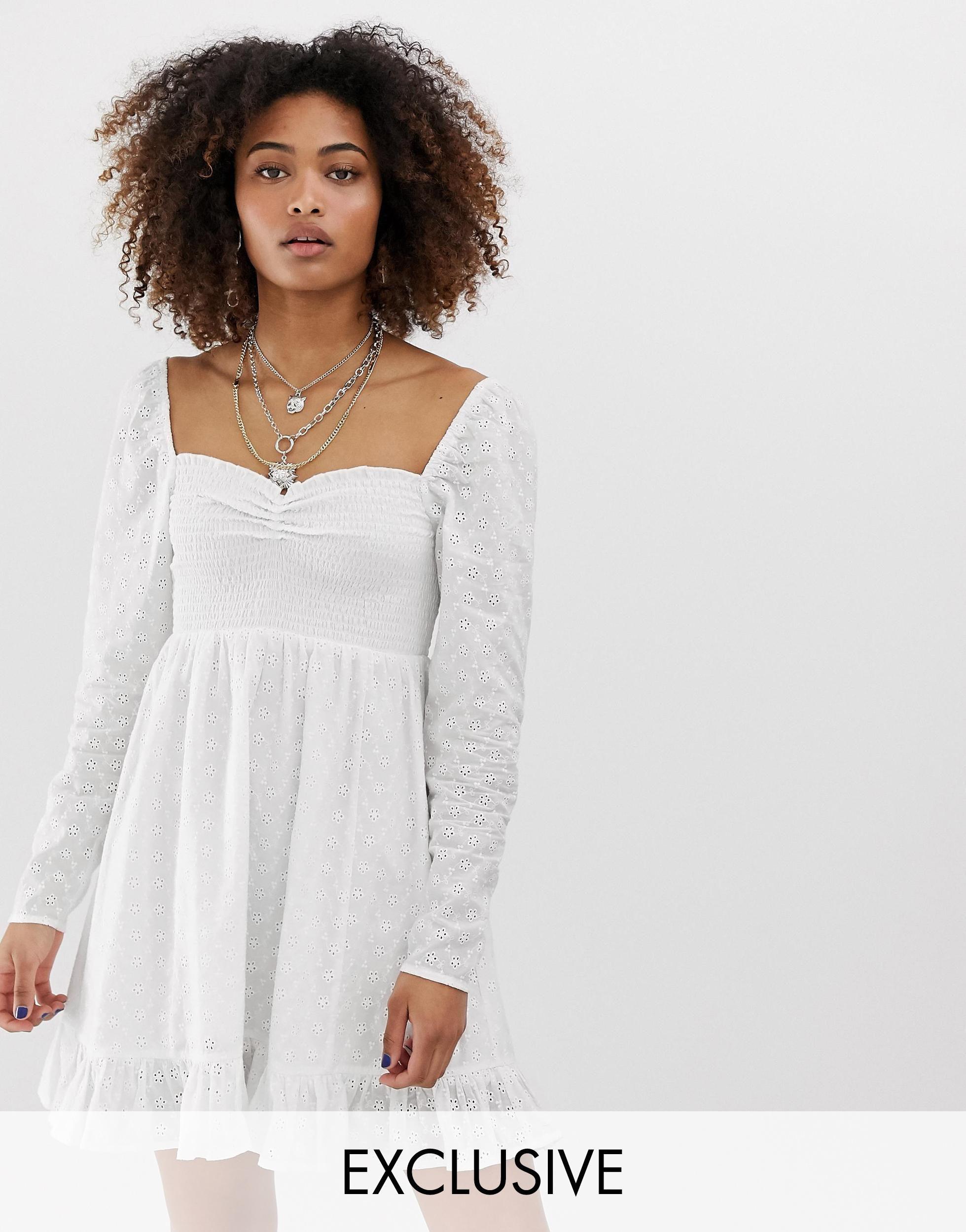 broderie skater dress