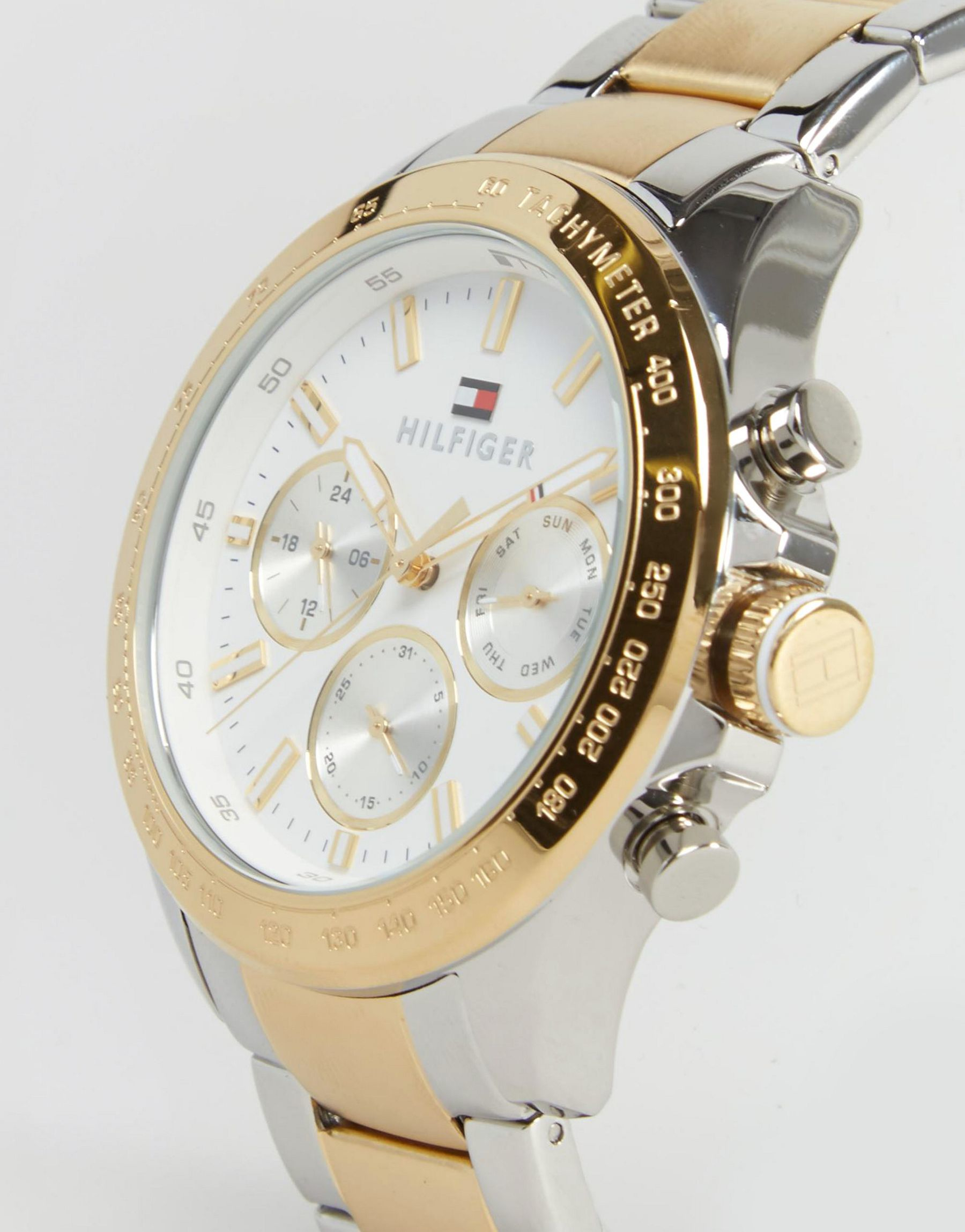 Tommy Hilfiger Hudson Mixed Metal Bracelet Watch 1791226 in Gold (Metallic)  for Men - Lyst