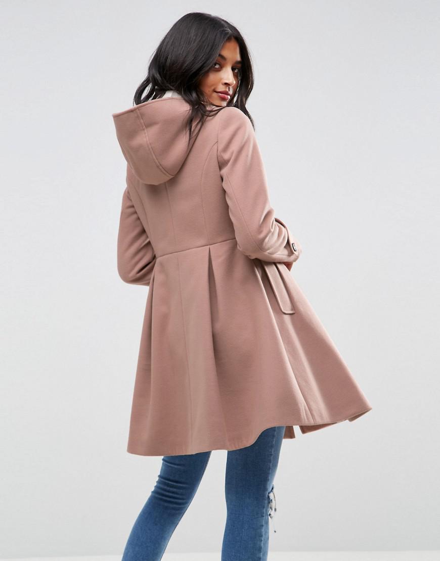 asos hooded coat