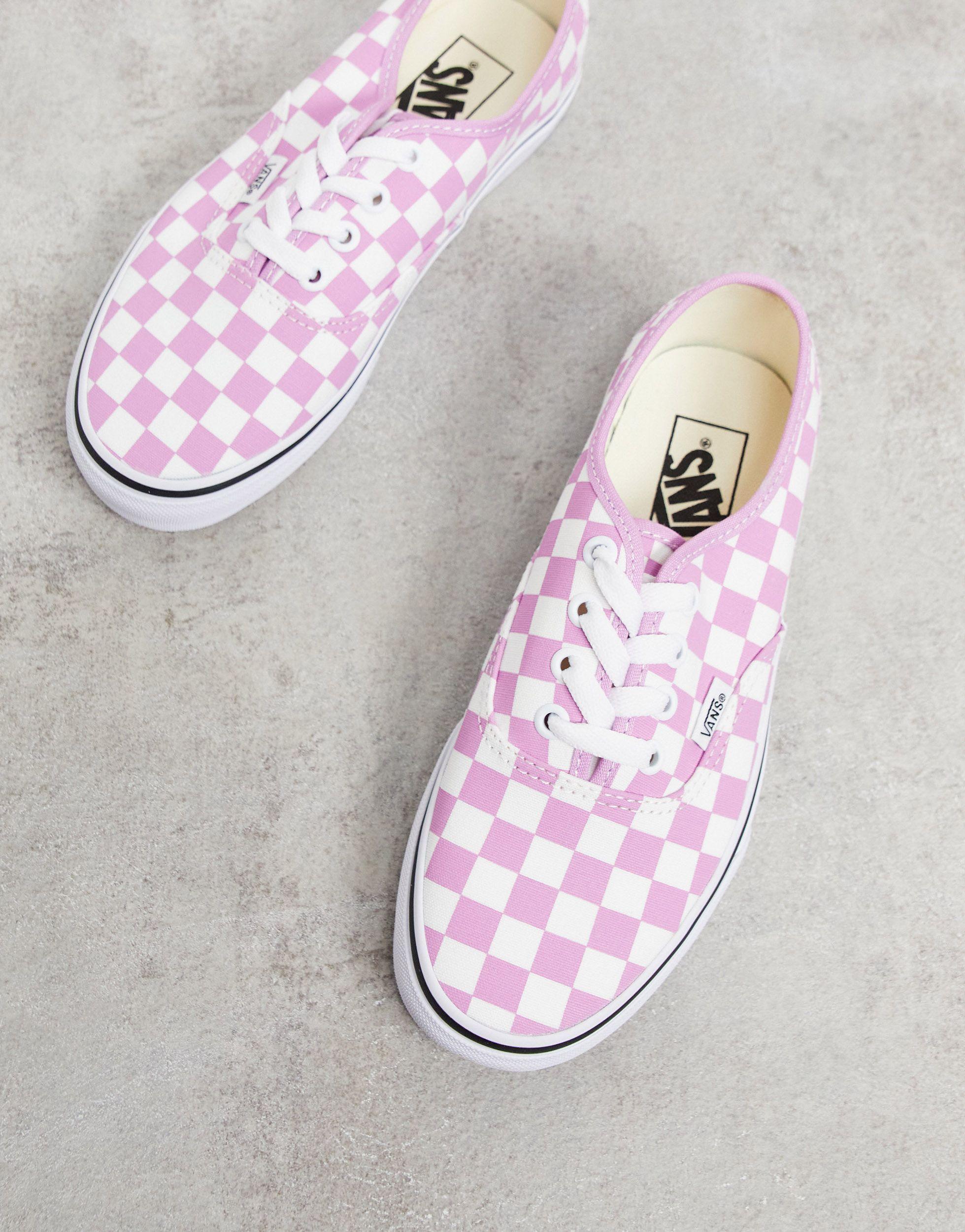 vans checkered purple